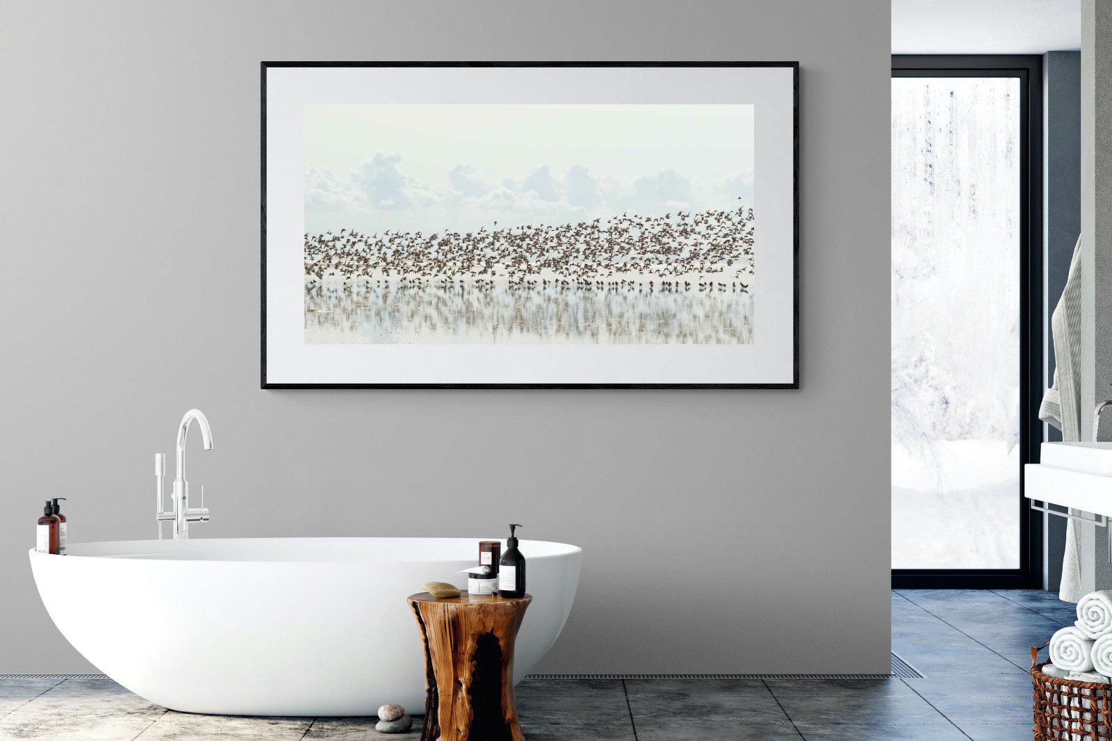 Waders-Wall_Art-180 x 110cm-Framed Print-Black-Pixalot