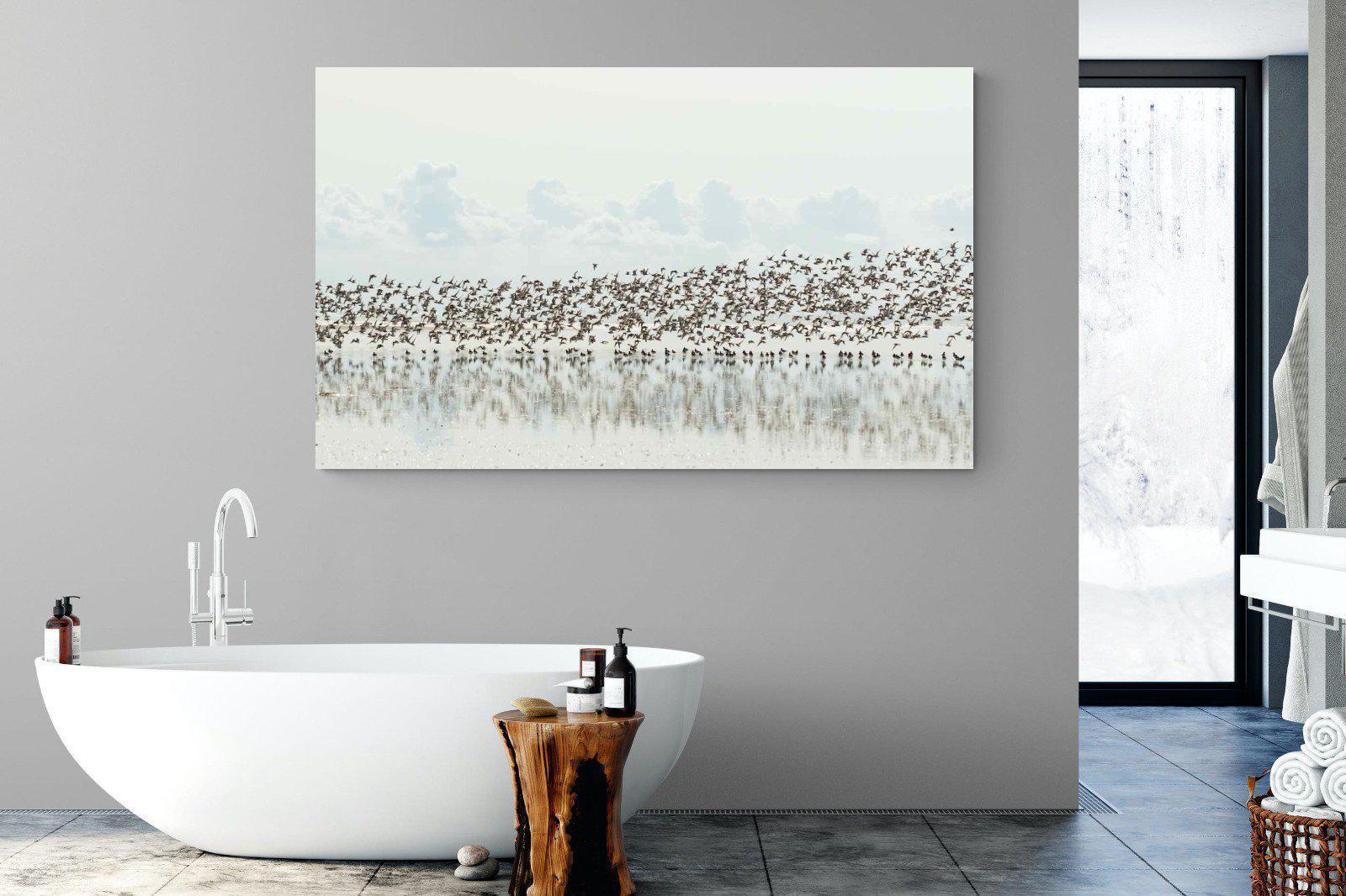Waders-Wall_Art-180 x 110cm-Mounted Canvas-No Frame-Pixalot