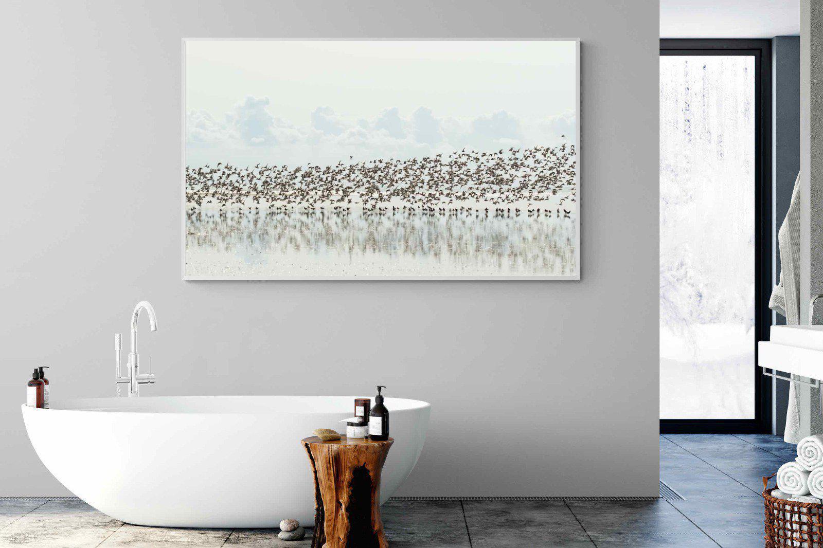Waders-Wall_Art-180 x 110cm-Mounted Canvas-White-Pixalot