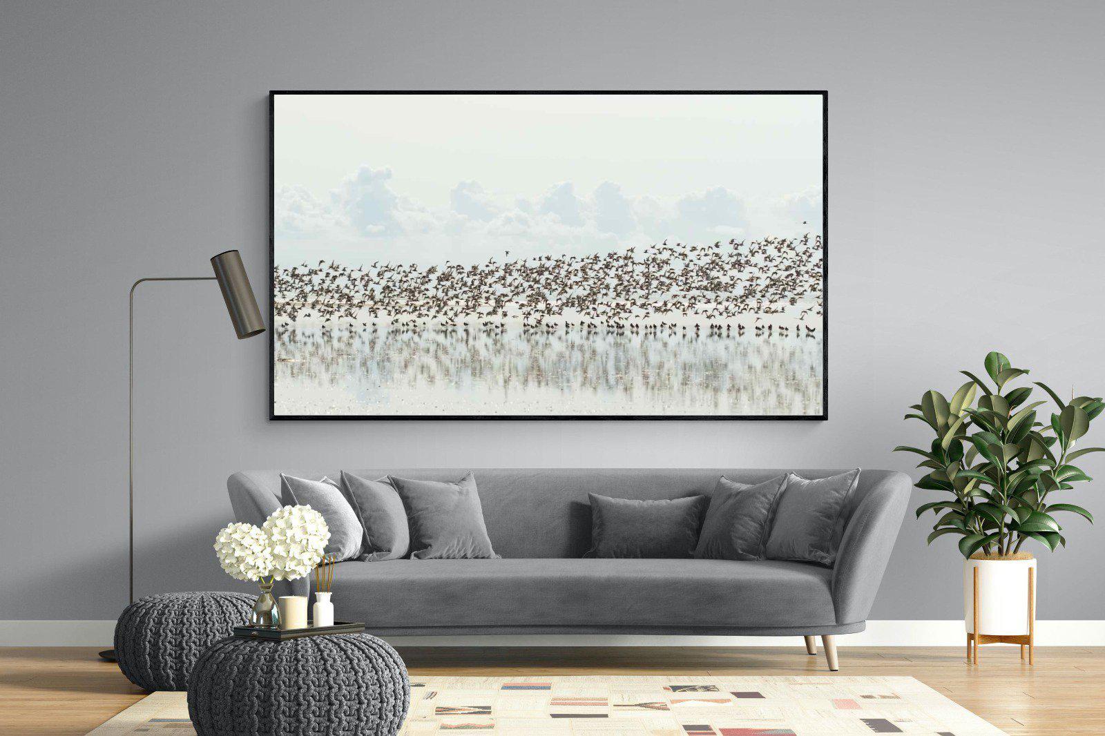 Waders-Wall_Art-220 x 130cm-Mounted Canvas-Black-Pixalot