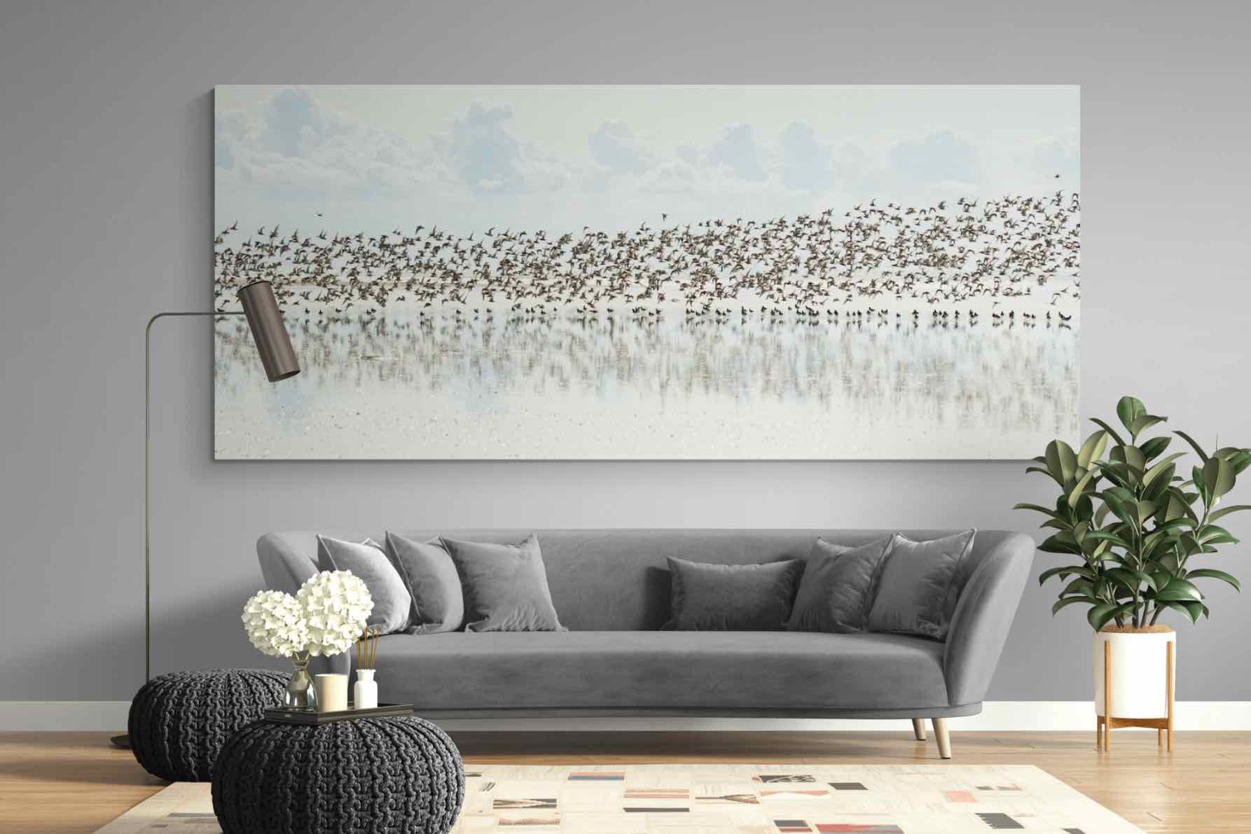 Waders-Wall_Art-275 x 130cm-Mounted Canvas-No Frame-Pixalot