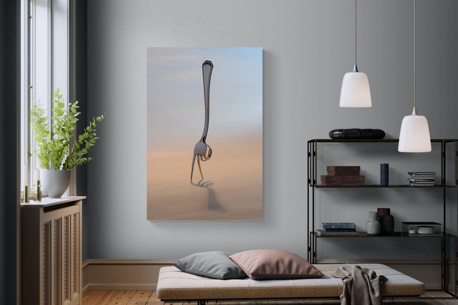 Walking Fork-Wall_Art-120 x 180cm-Mounted Canvas-No Frame-Pixalot
