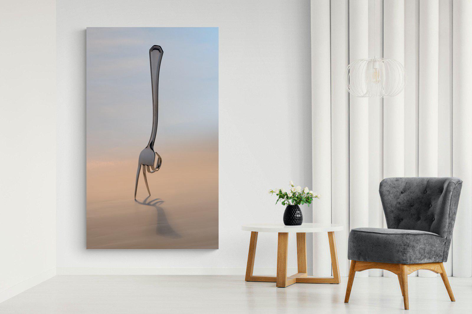 Walking Fork-Wall_Art-130 x 220cm-Mounted Canvas-No Frame-Pixalot