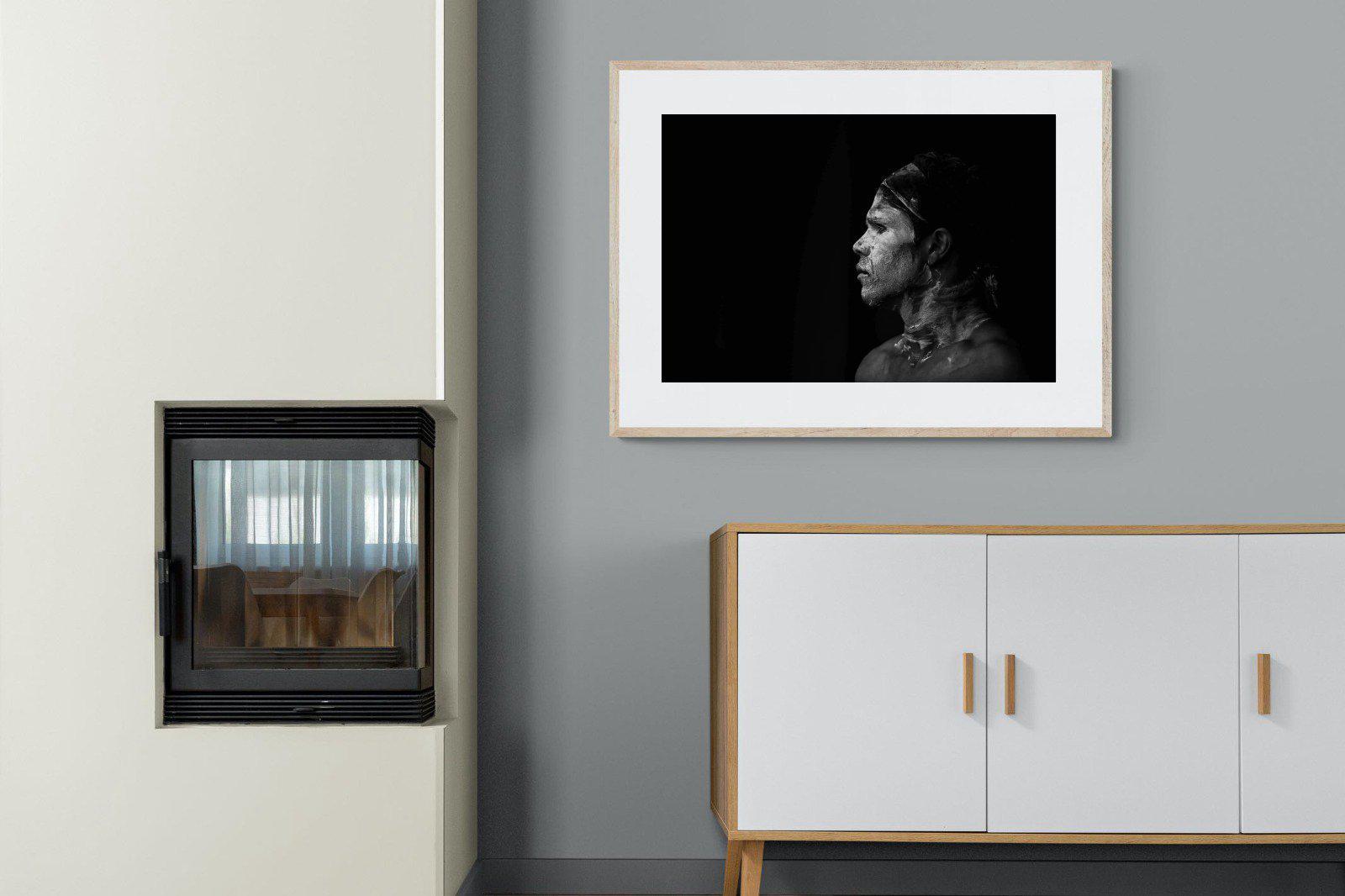 Warrior-Wall_Art-100 x 75cm-Framed Print-Wood-Pixalot