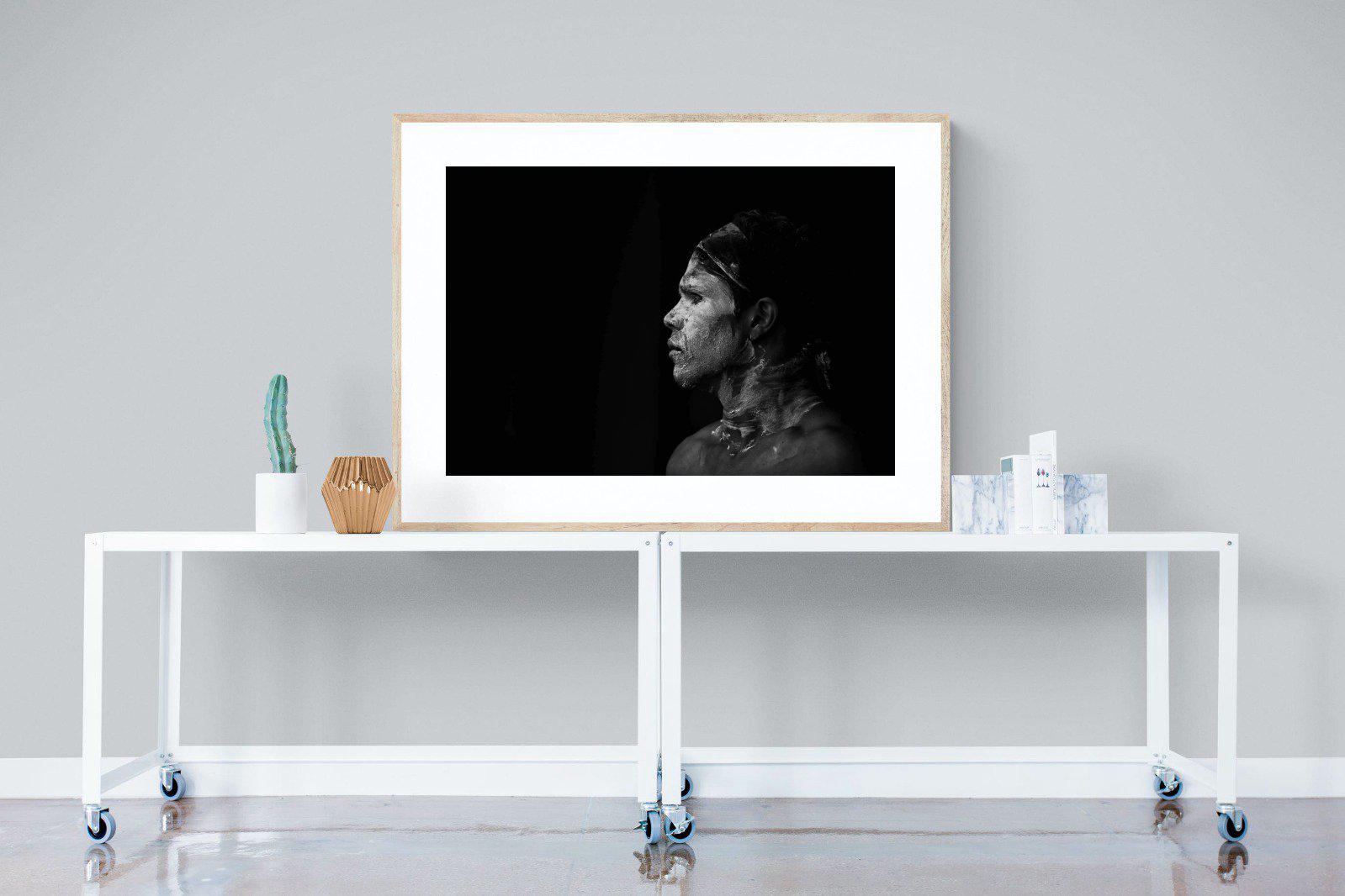 Warrior-Wall_Art-120 x 90cm-Framed Print-Wood-Pixalot