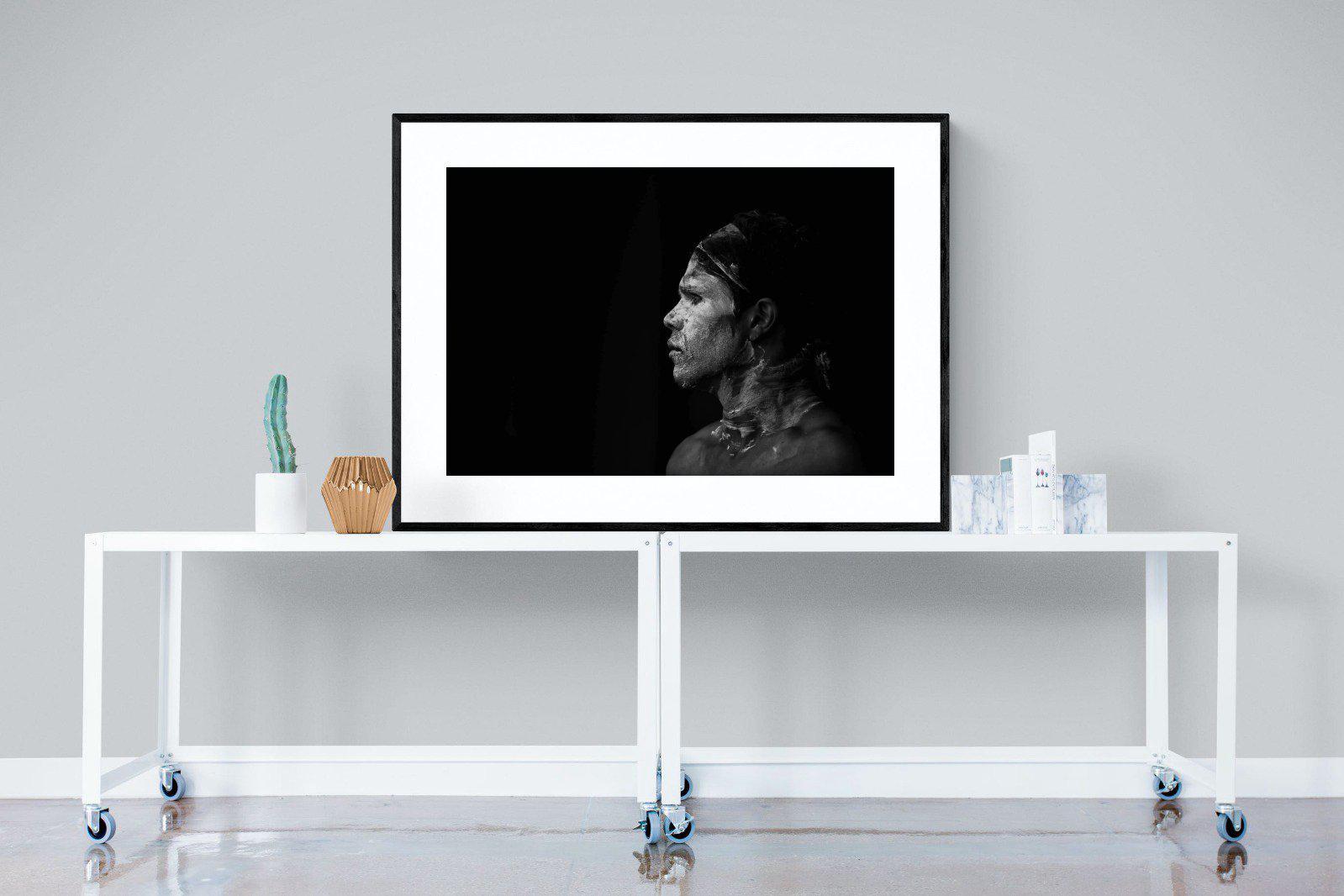 Warrior-Wall_Art-120 x 90cm-Framed Print-Black-Pixalot