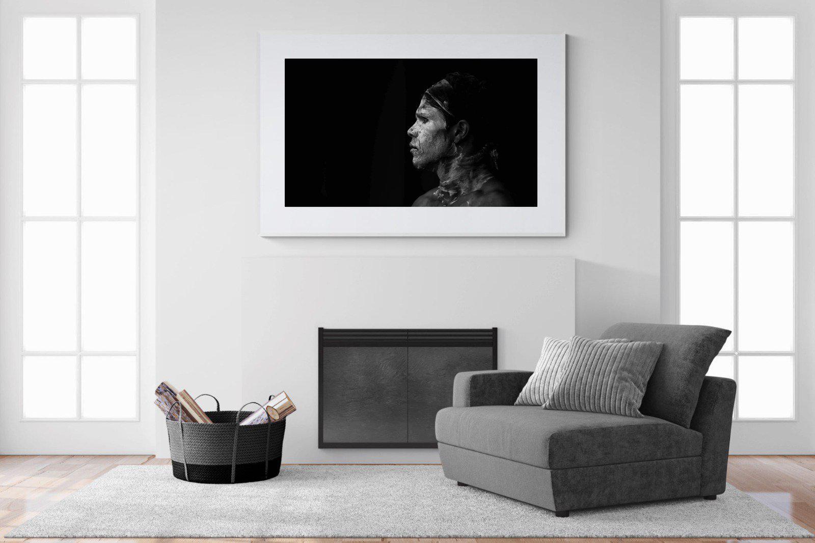 Warrior-Wall_Art-150 x 100cm-Framed Print-White-Pixalot