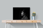 Warrior-Wall_Art-80 x 60cm-Mounted Canvas-Black-Pixalot