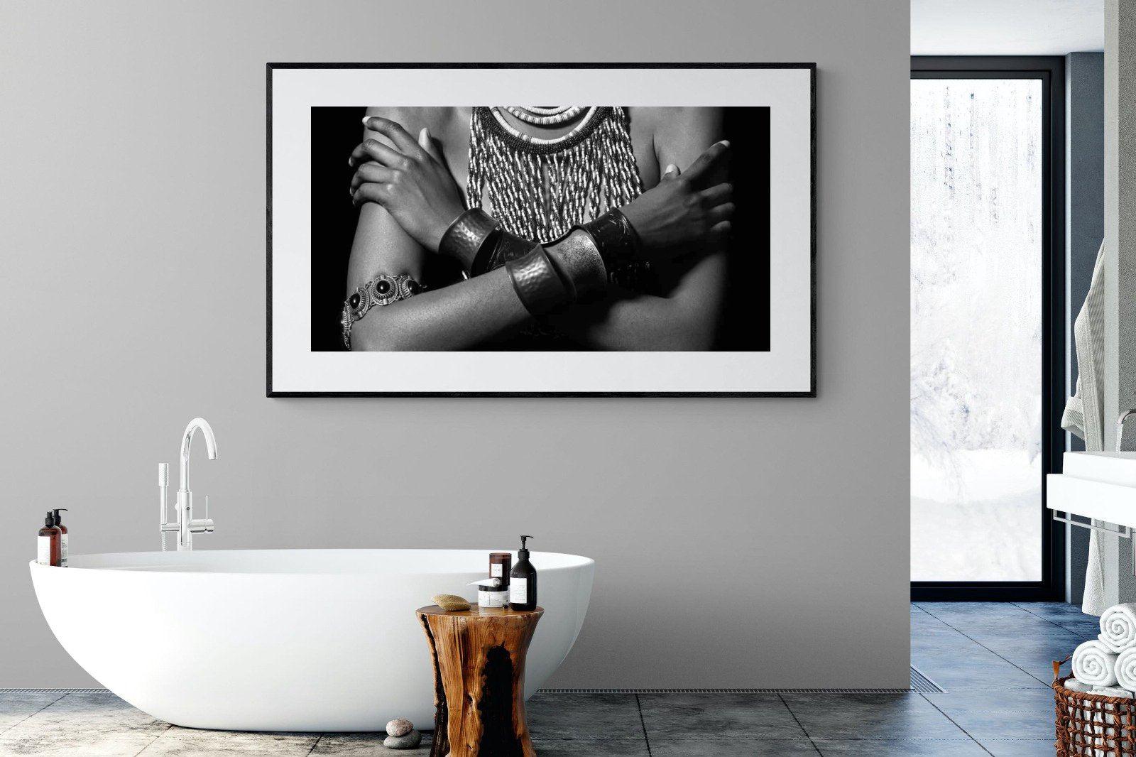 Warrior Princess Birth-Wall_Art-180 x 110cm-Framed Print-Black-Pixalot