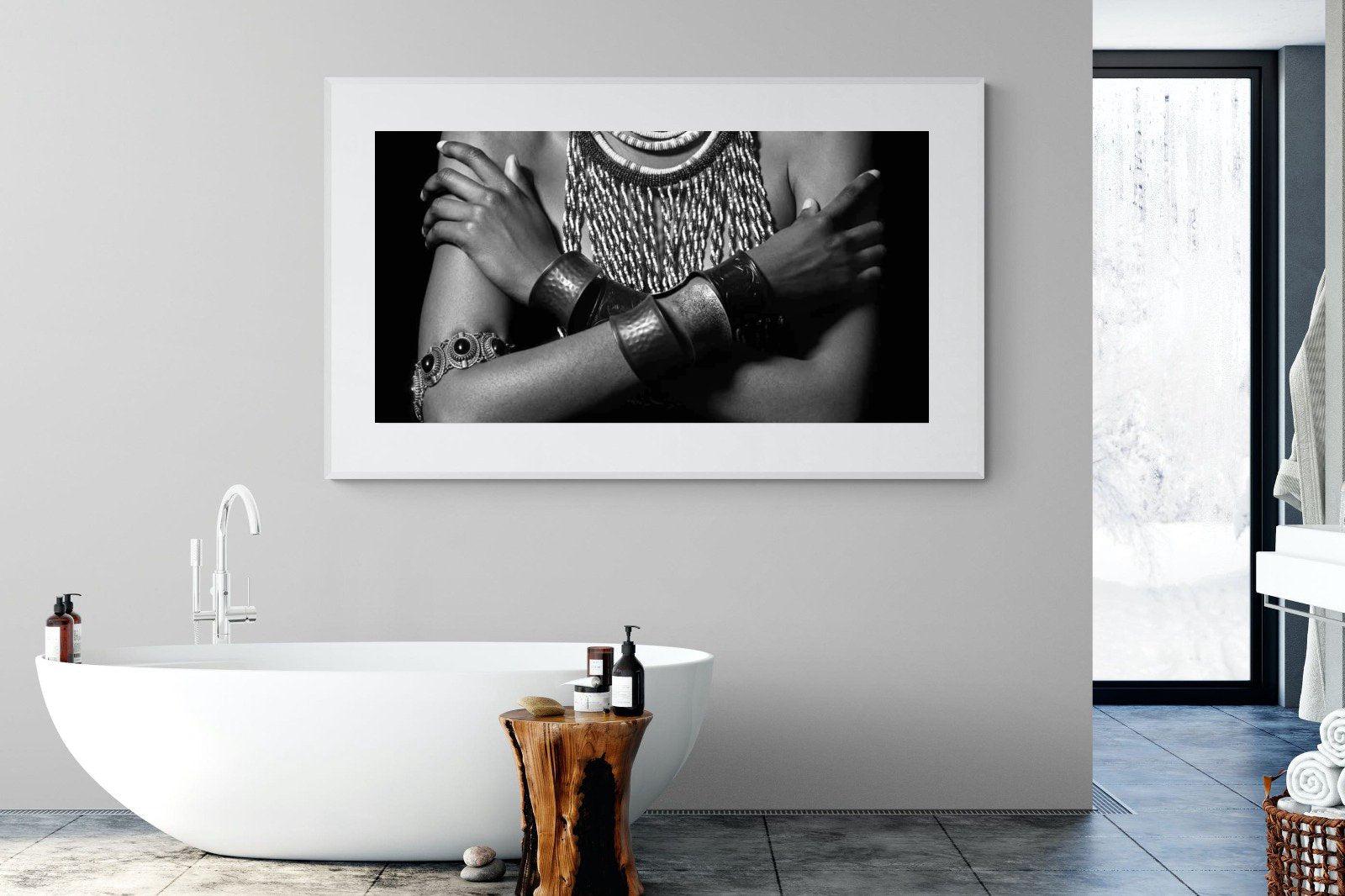 Warrior Princess Birth-Wall_Art-180 x 110cm-Framed Print-White-Pixalot