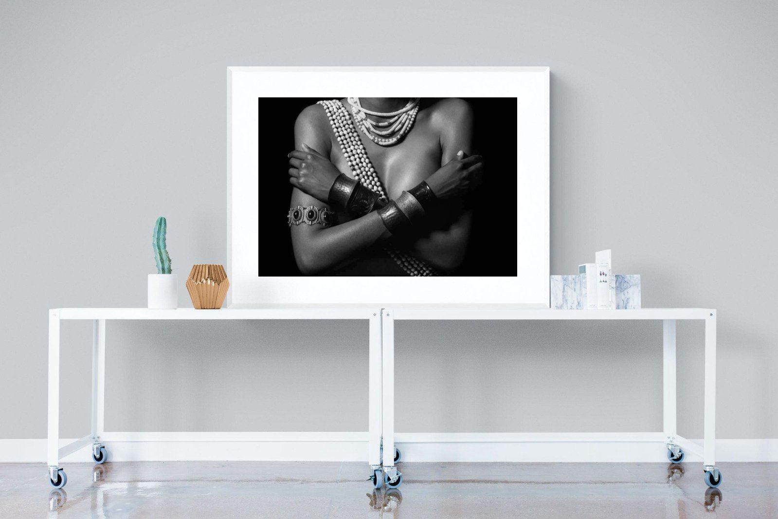 Warrior Princess Marriage-Wall_Art-120 x 90cm-Framed Print-White-Pixalot