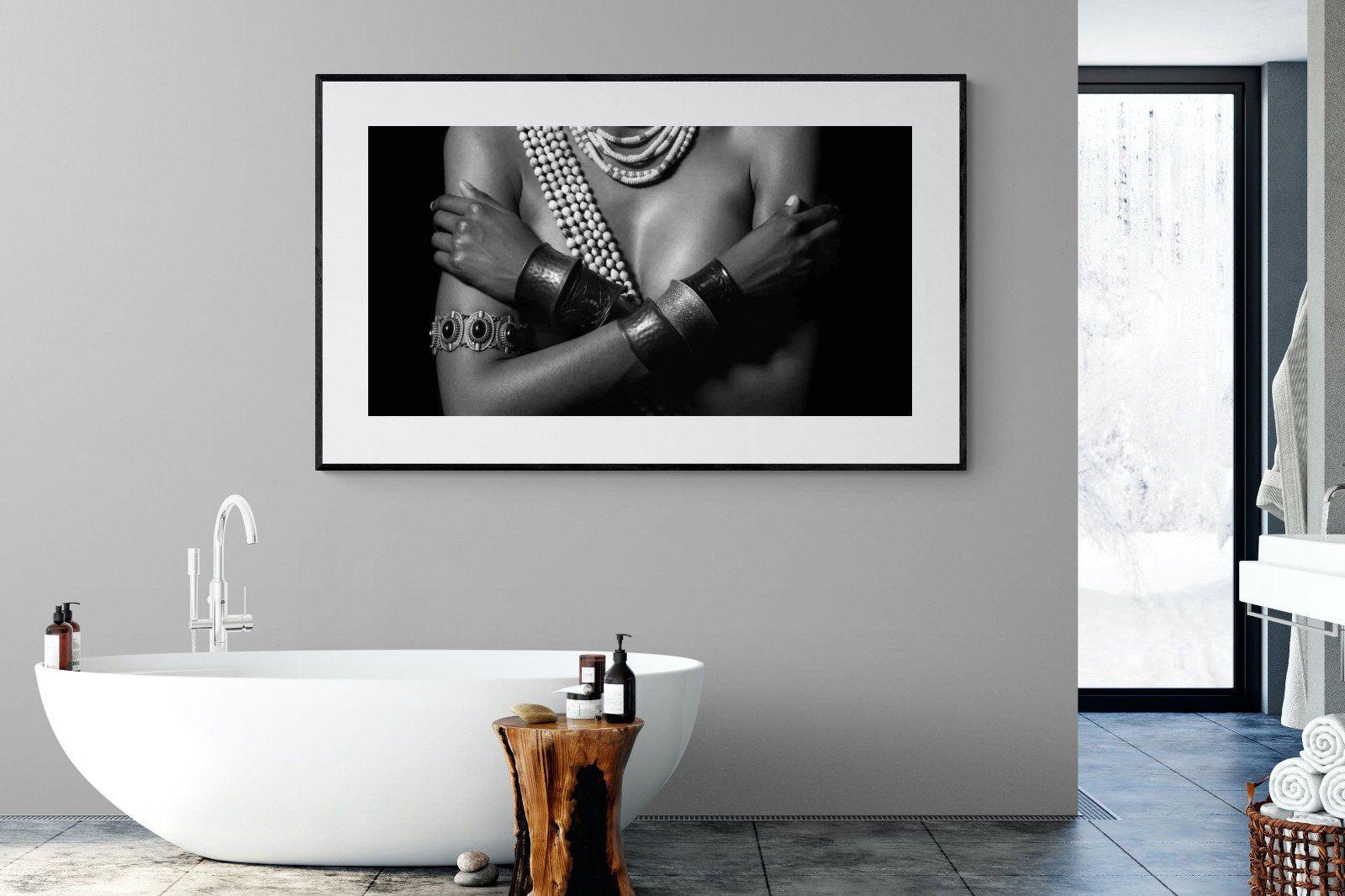 Warrior Princess Marriage-Wall_Art-180 x 110cm-Framed Print-Black-Pixalot