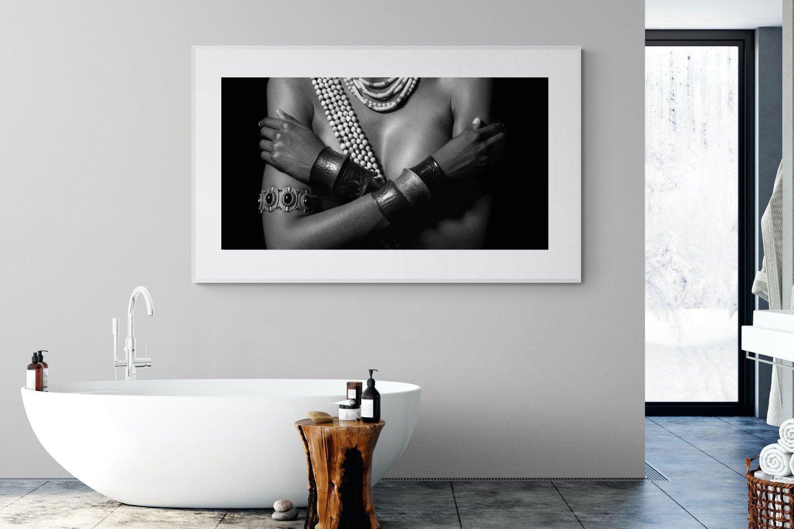Warrior Princess Marriage-Wall_Art-180 x 110cm-Framed Print-White-Pixalot