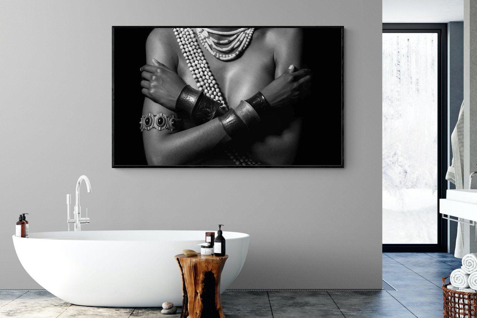 Warrior Princess Marriage-Wall_Art-180 x 110cm-Mounted Canvas-Black-Pixalot
