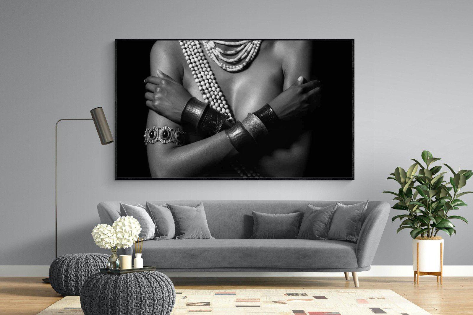 Warrior Princess Marriage-Wall_Art-220 x 130cm-Mounted Canvas-Black-Pixalot
