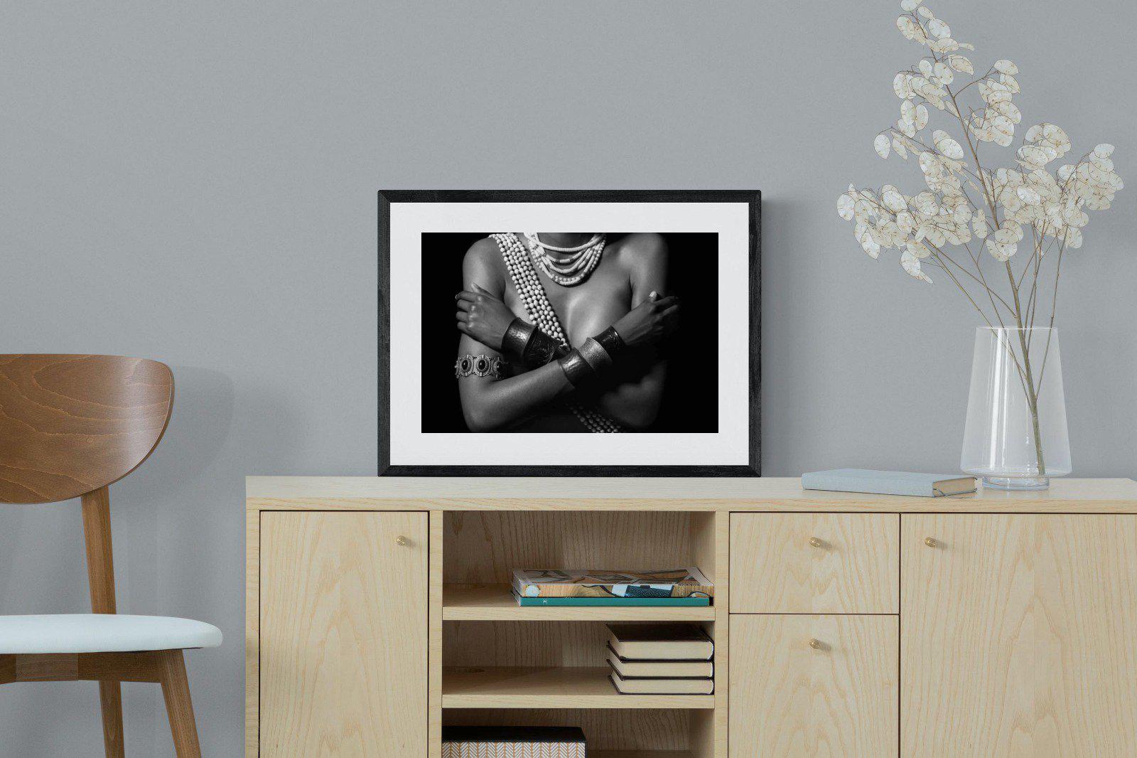 Warrior Princess Marriage-Wall_Art-60 x 45cm-Framed Print-Black-Pixalot