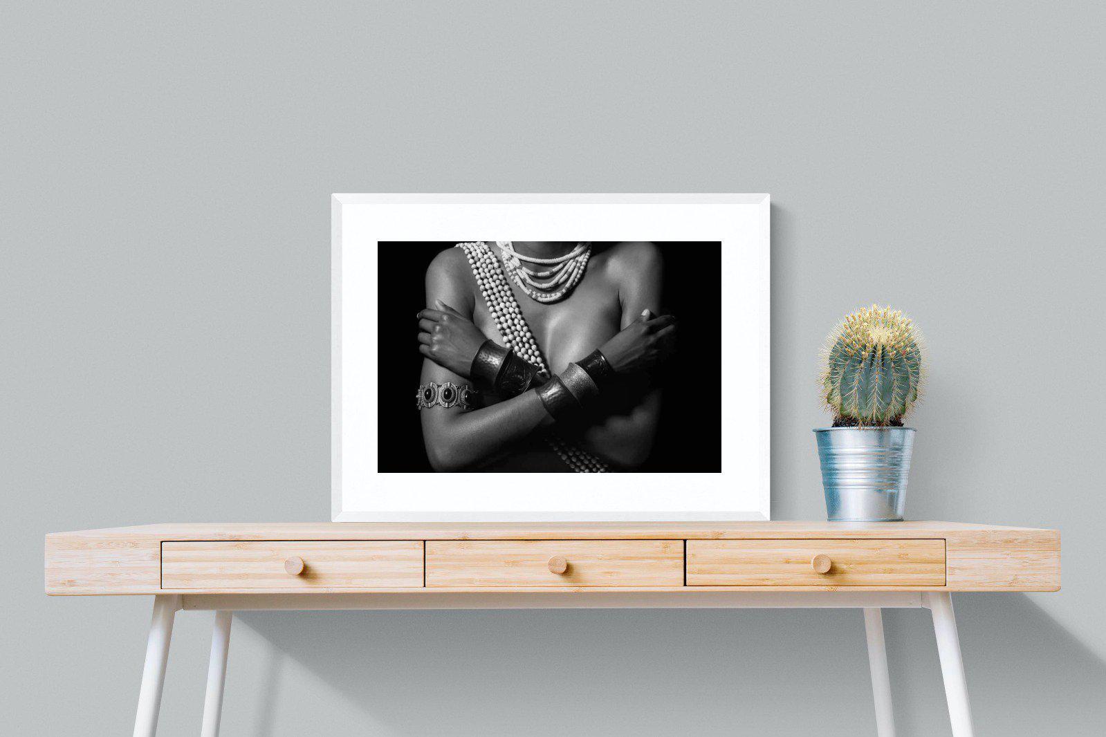 Warrior Princess Marriage-Wall_Art-80 x 60cm-Framed Print-White-Pixalot