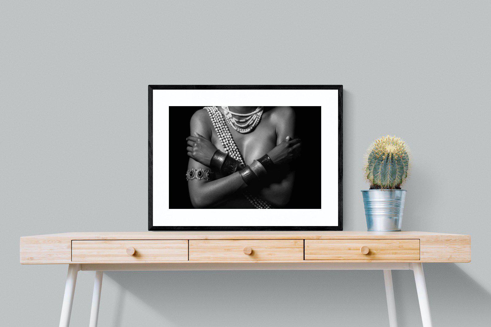 Warrior Princess Marriage-Wall_Art-80 x 60cm-Framed Print-Black-Pixalot