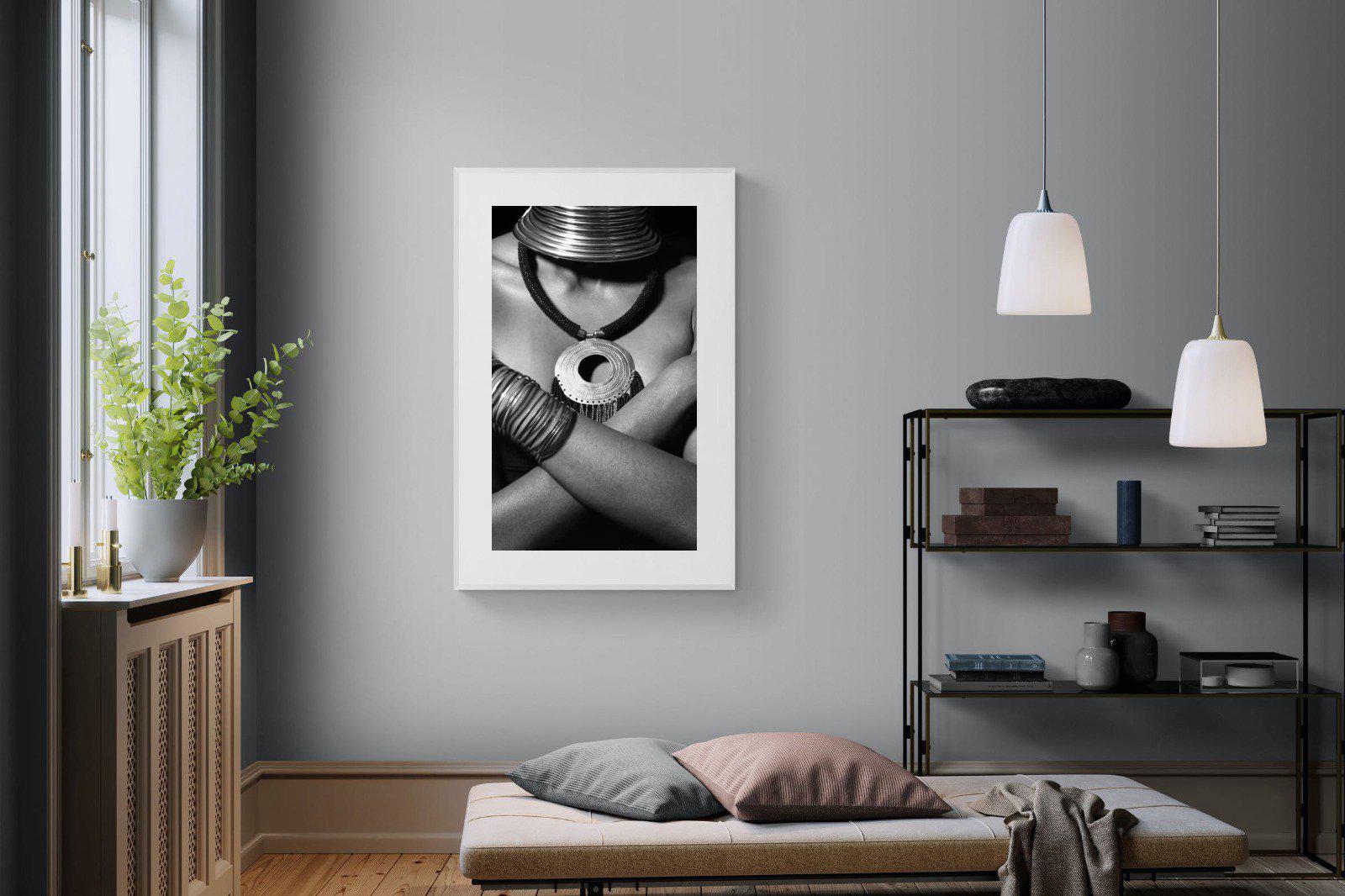 Warrior Princess-Wall_Art-100 x 150cm-Framed Print-White-Pixalot