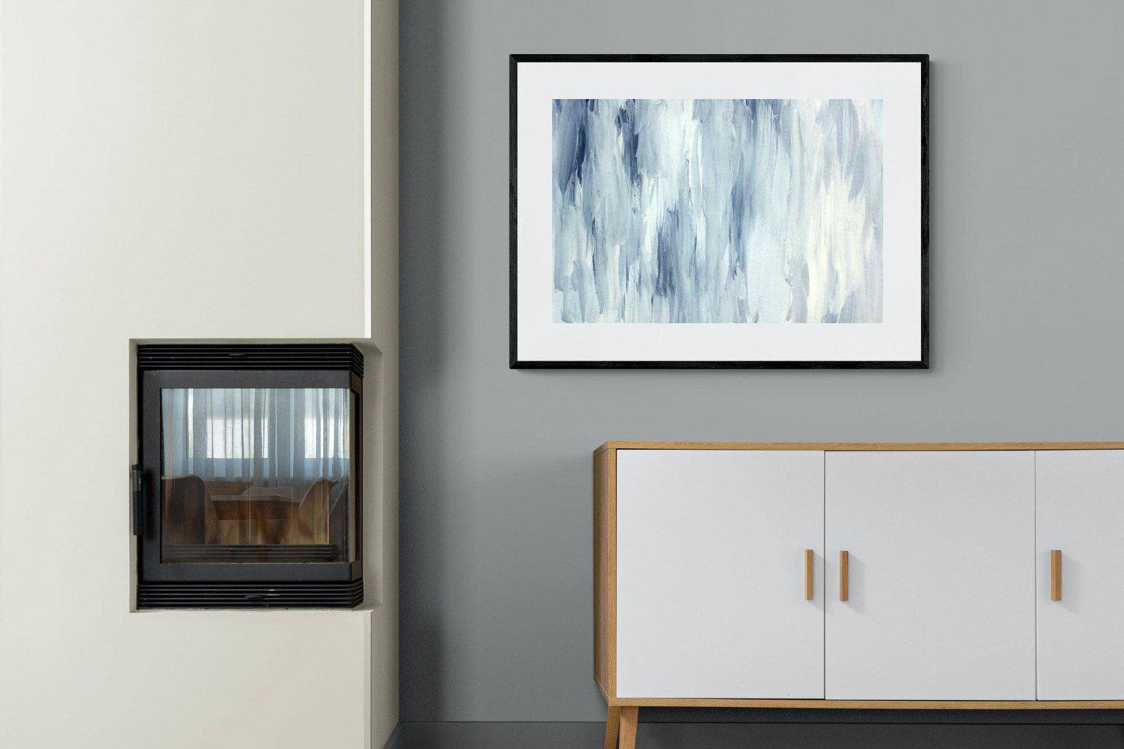 Wash-Wall_Art-100 x 75cm-Framed Print-Black-Pixalot