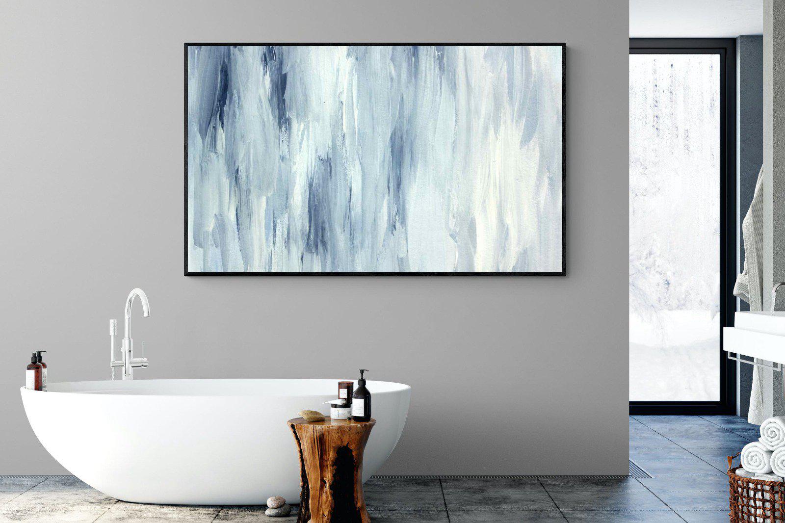 Wash-Wall_Art-180 x 110cm-Mounted Canvas-Black-Pixalot