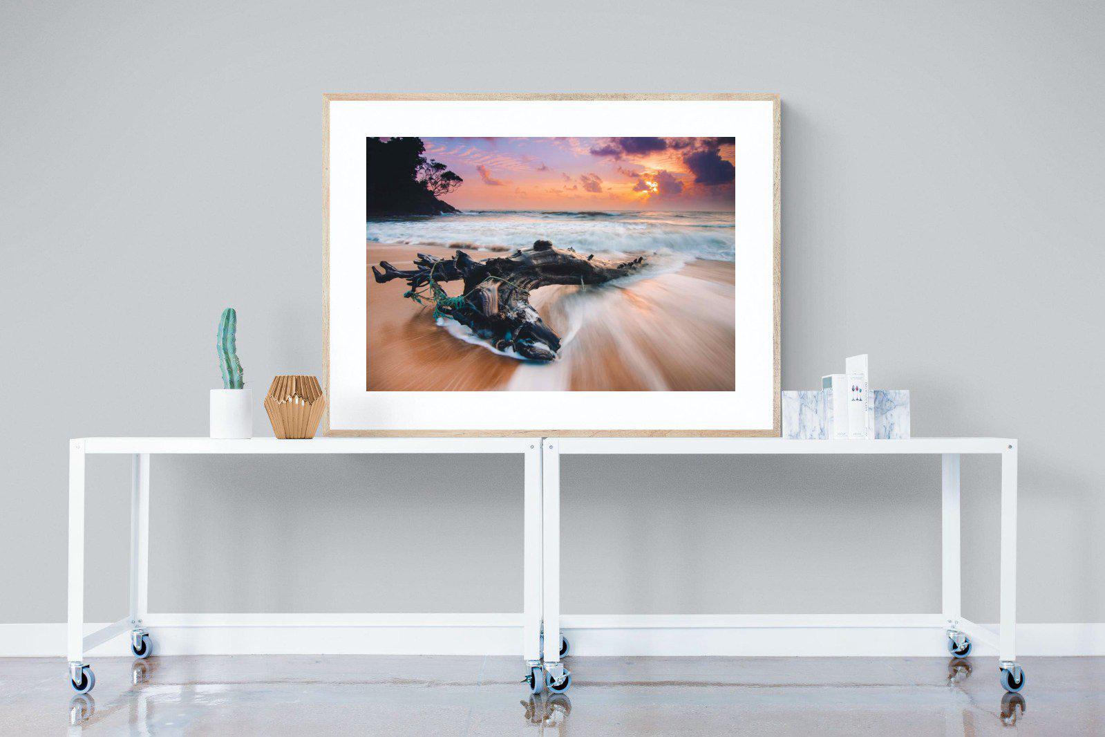 Washed Ashore-Wall_Art-120 x 90cm-Framed Print-Wood-Pixalot