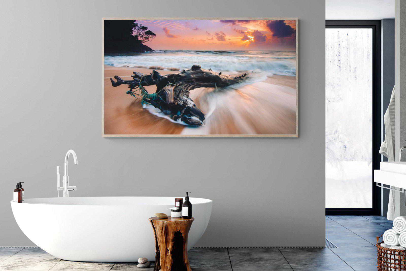Washed Ashore-Wall_Art-180 x 110cm-Mounted Canvas-Wood-Pixalot