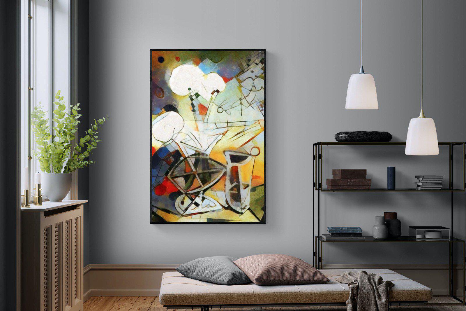 Wassily-Wall_Art-120 x 180cm-Mounted Canvas-Black-Pixalot