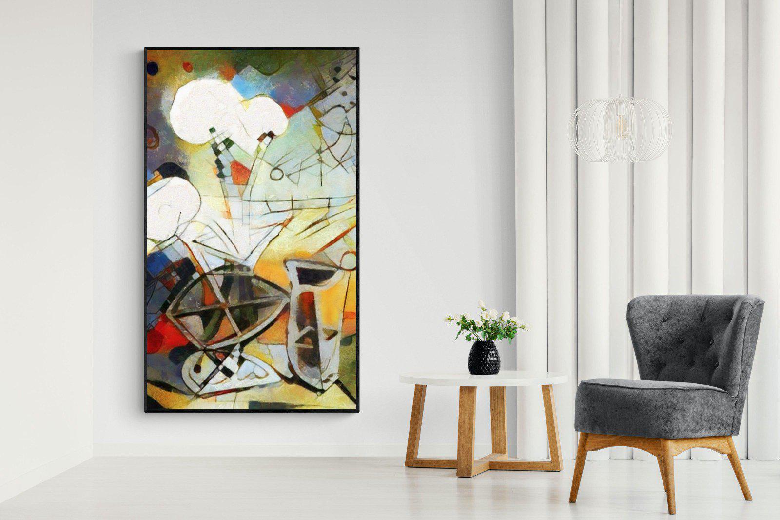 Wassily-Wall_Art-130 x 220cm-Mounted Canvas-Black-Pixalot