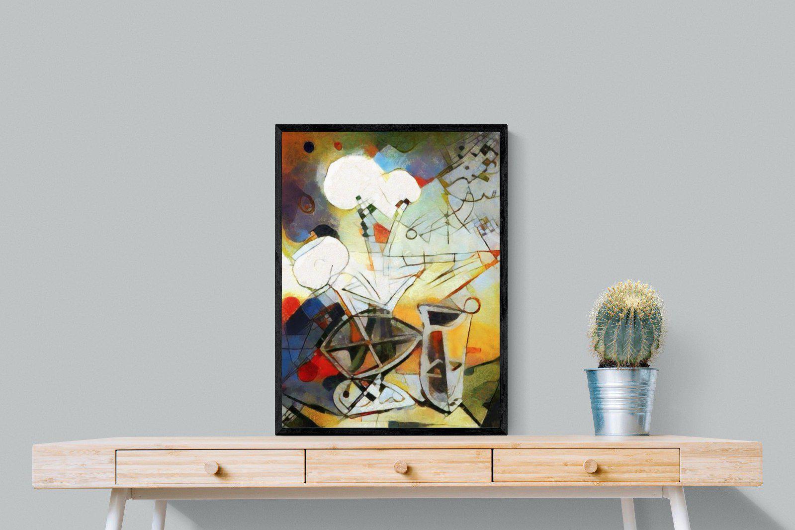 Wassily-Wall_Art-60 x 80cm-Mounted Canvas-Black-Pixalot