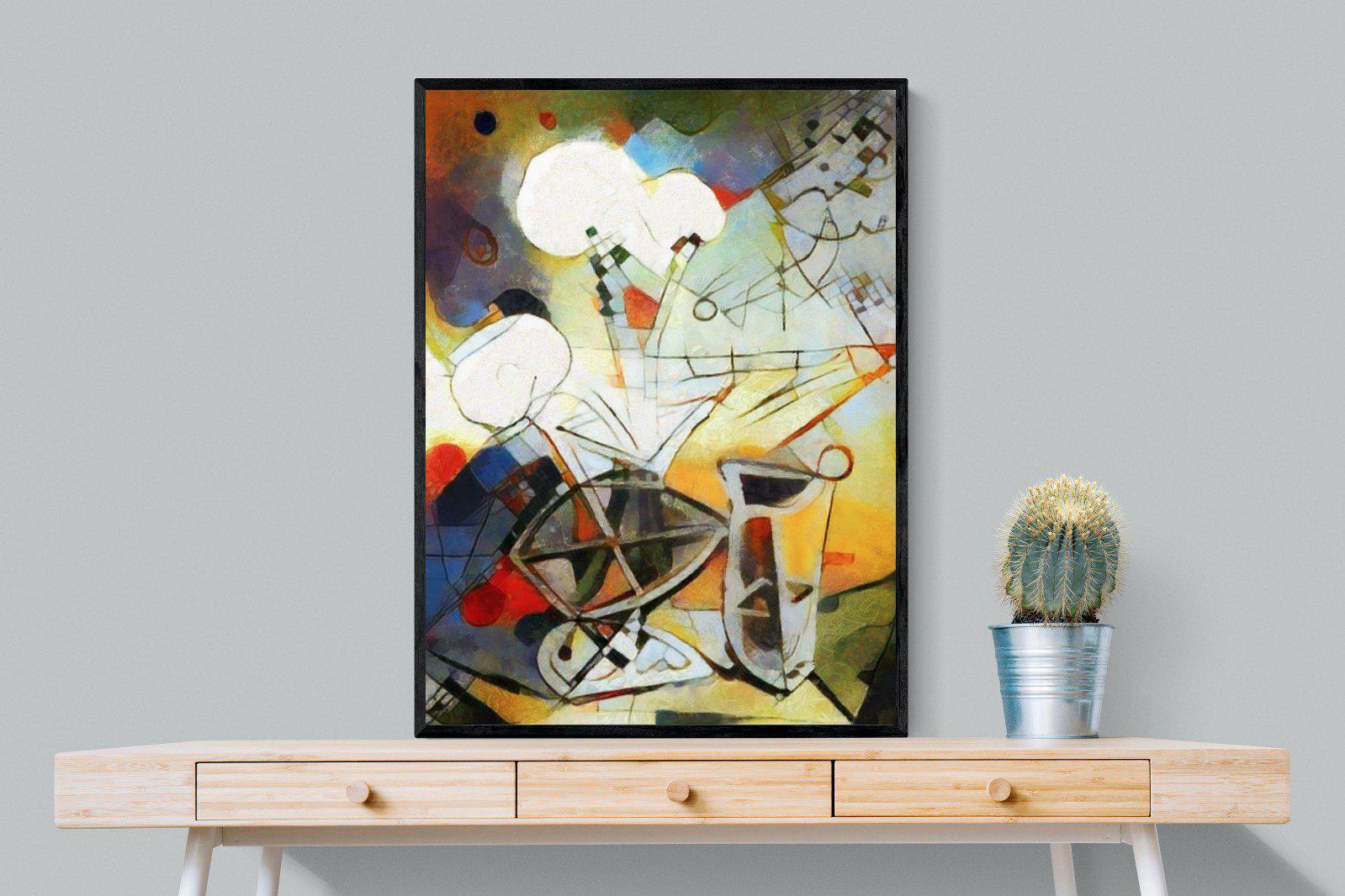 Wassily-Wall_Art-75 x 100cm-Mounted Canvas-Black-Pixalot