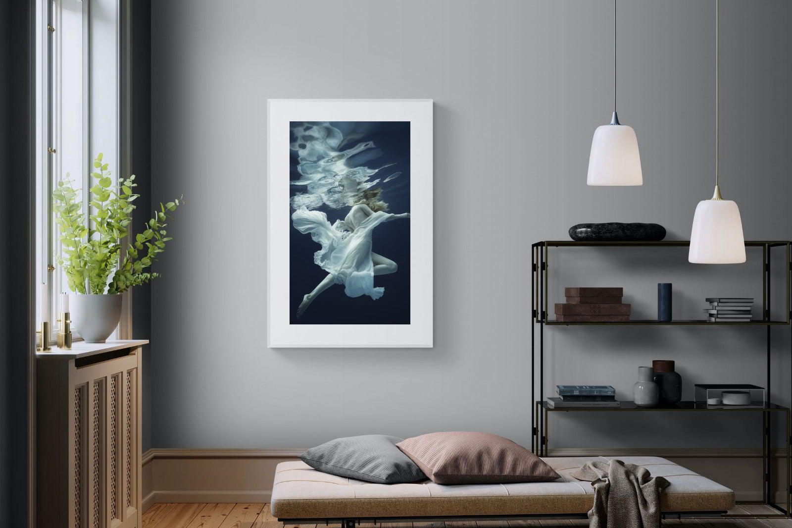 Water & Air-Wall_Art-100 x 150cm-Framed Print-White-Pixalot