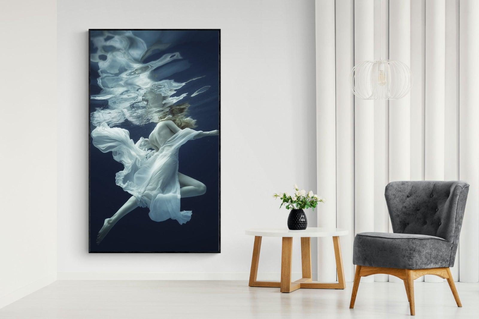 Water & Air-Wall_Art-130 x 220cm-Mounted Canvas-Black-Pixalot