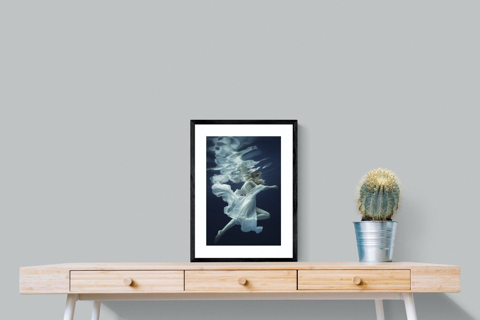 Water & Air-Wall_Art-45 x 60cm-Framed Print-Black-Pixalot