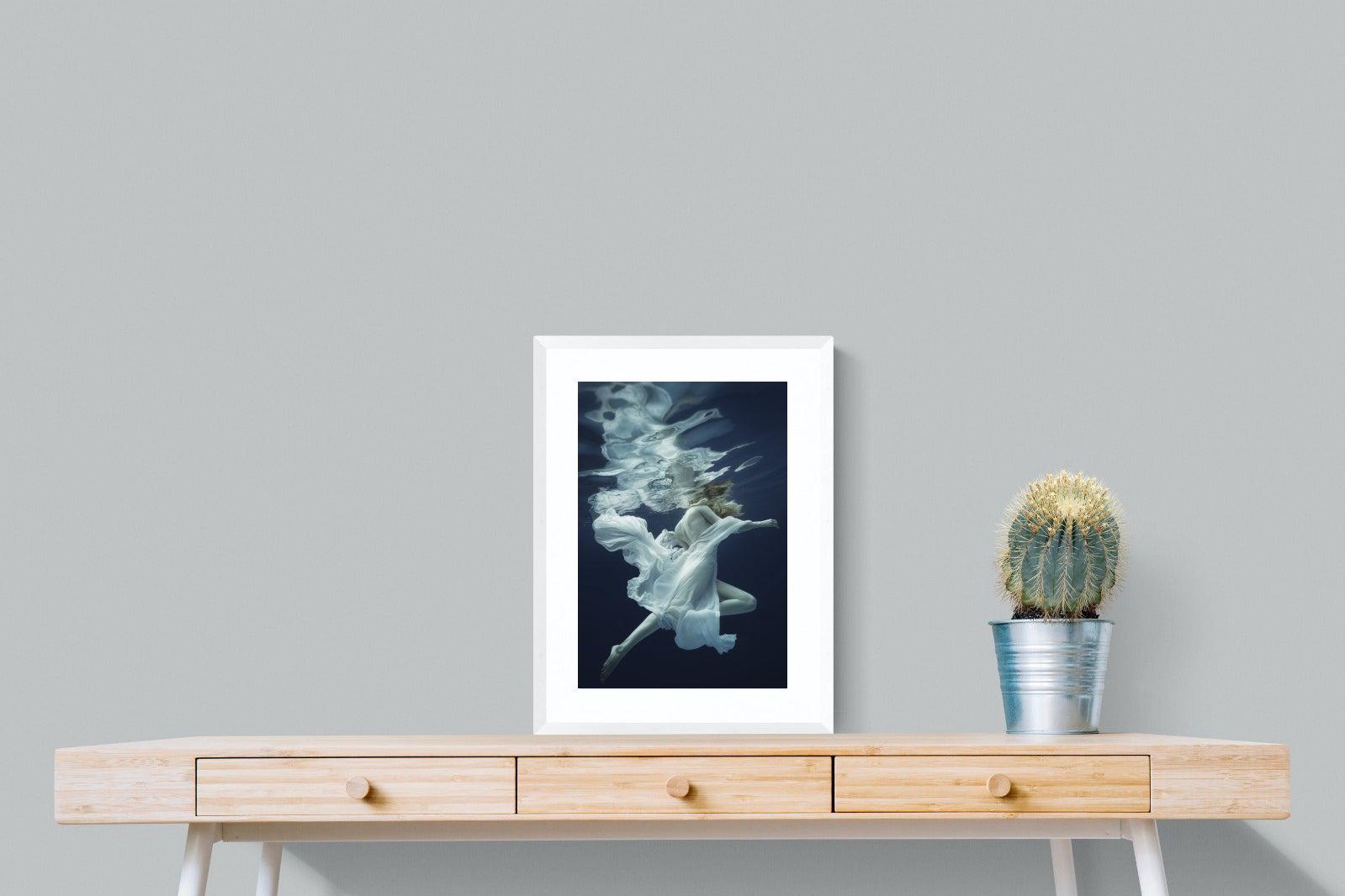 Water & Air-Wall_Art-45 x 60cm-Framed Print-White-Pixalot