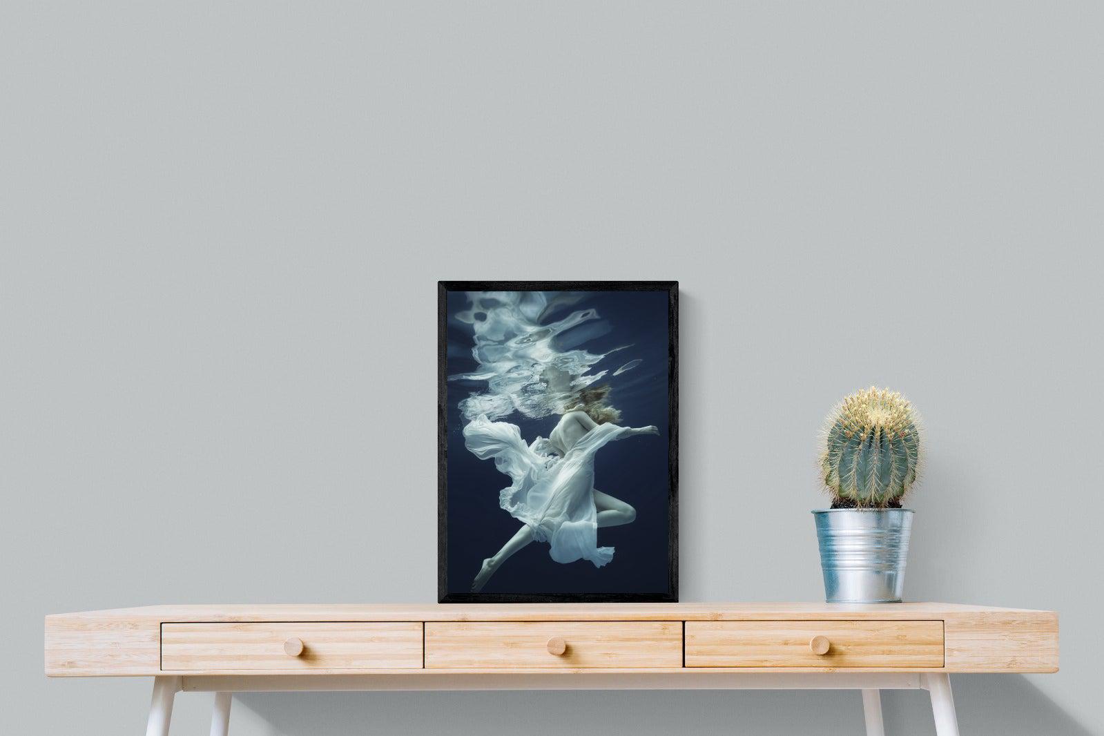Water & Air-Wall_Art-45 x 60cm-Mounted Canvas-Black-Pixalot