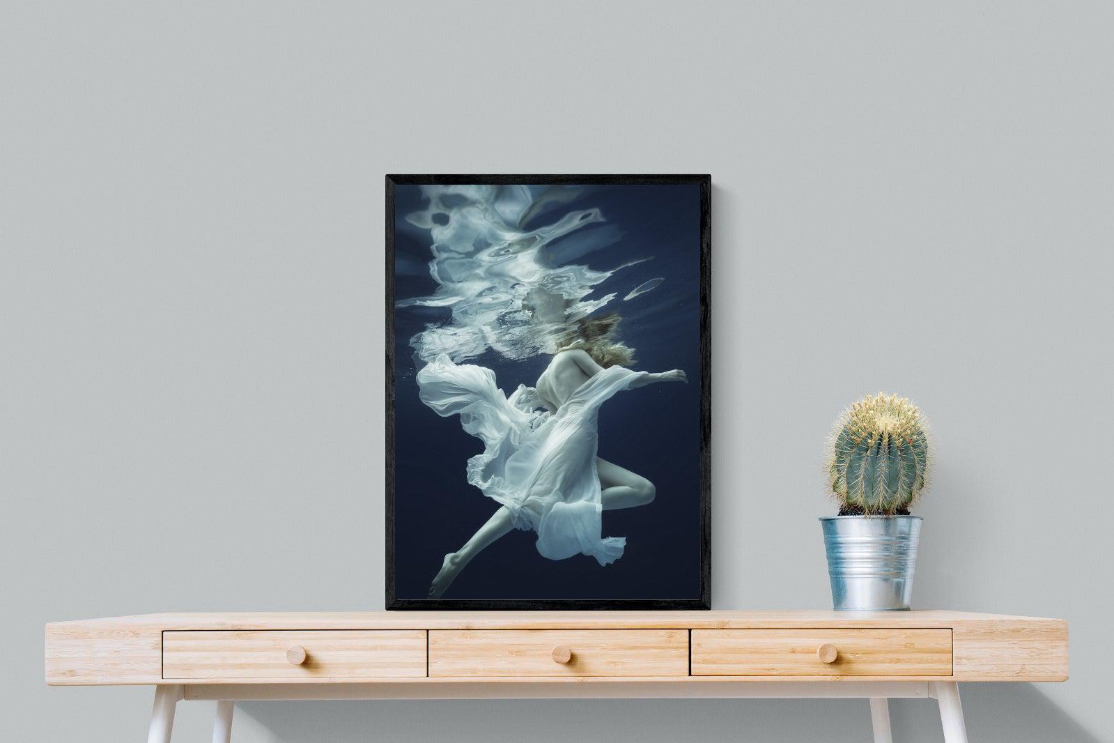 Water & Air-Wall_Art-60 x 80cm-Mounted Canvas-Black-Pixalot