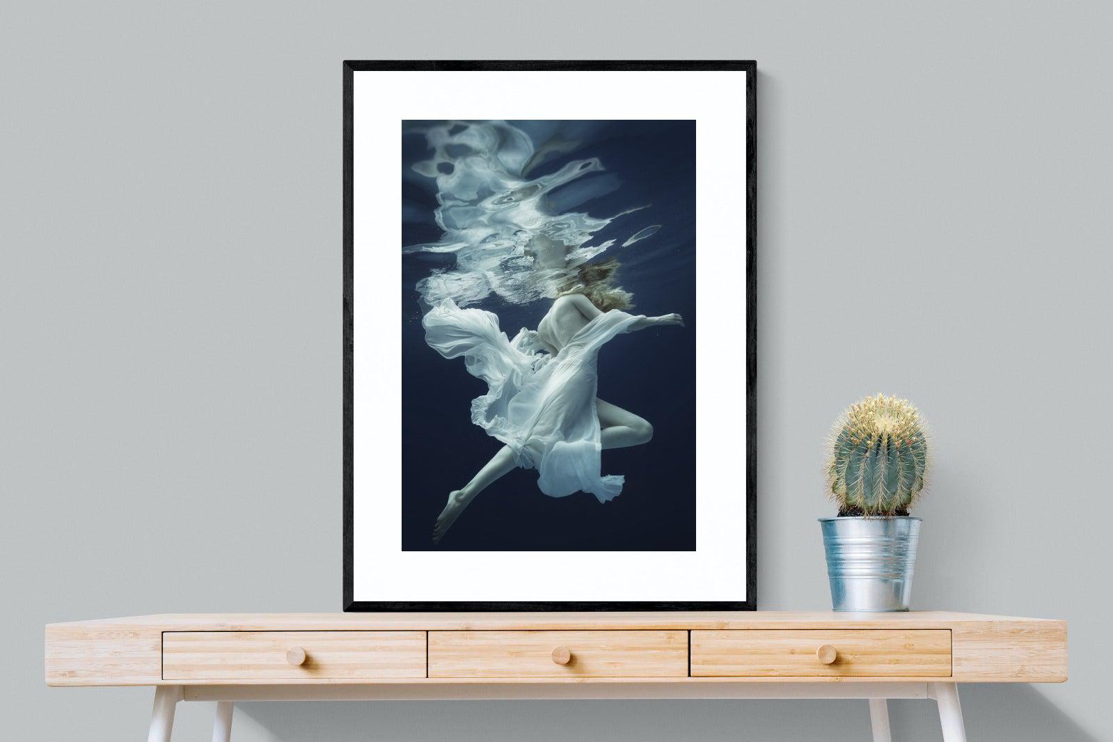 Water & Air-Wall_Art-75 x 100cm-Framed Print-Black-Pixalot