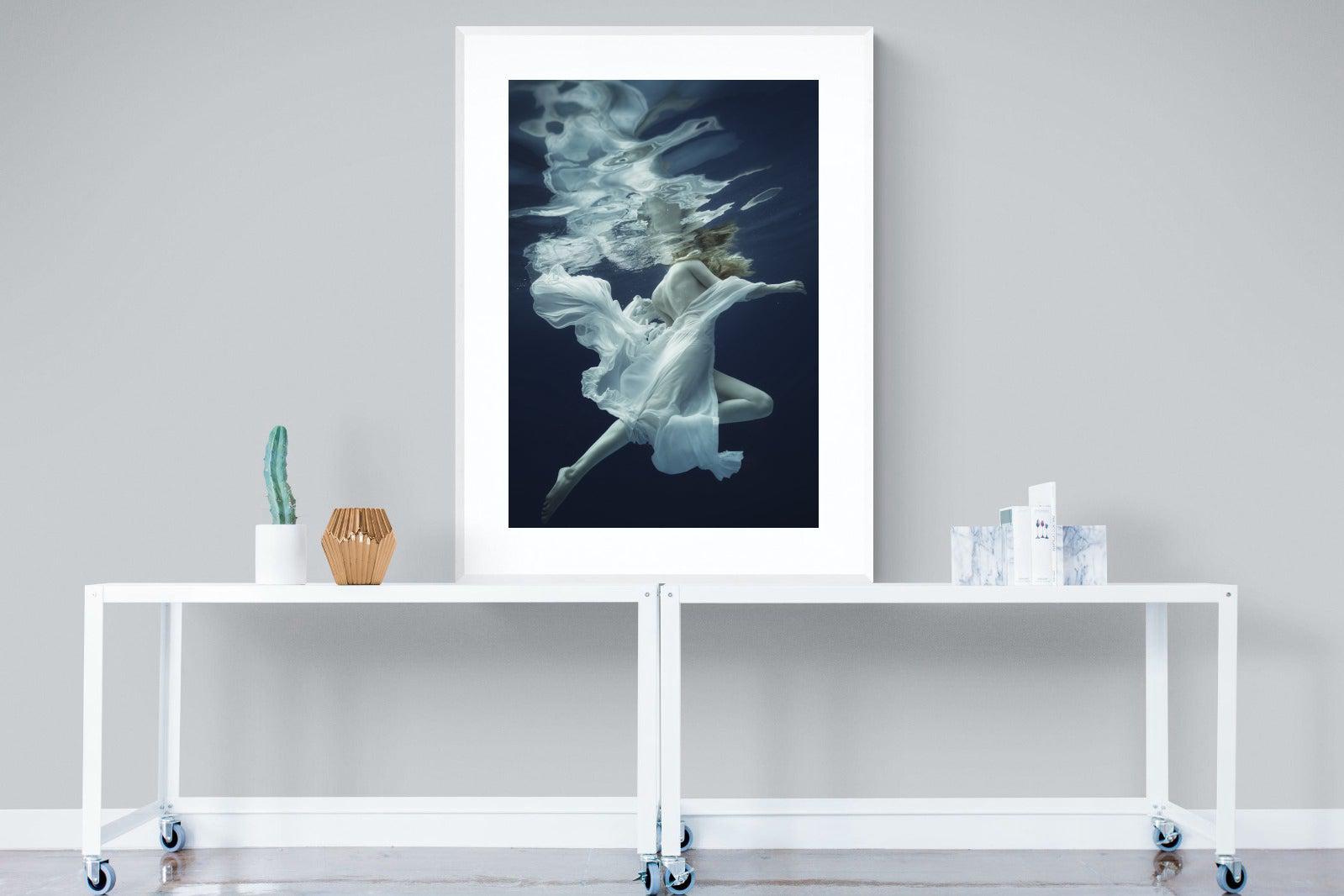 Water & Air-Wall_Art-90 x 120cm-Framed Print-White-Pixalot