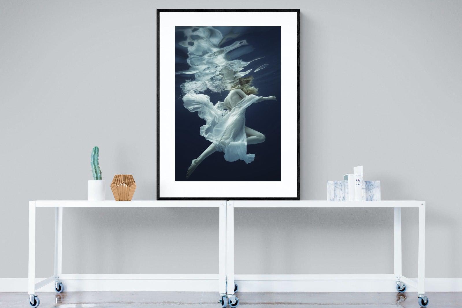 Water & Air-Wall_Art-90 x 120cm-Framed Print-Black-Pixalot