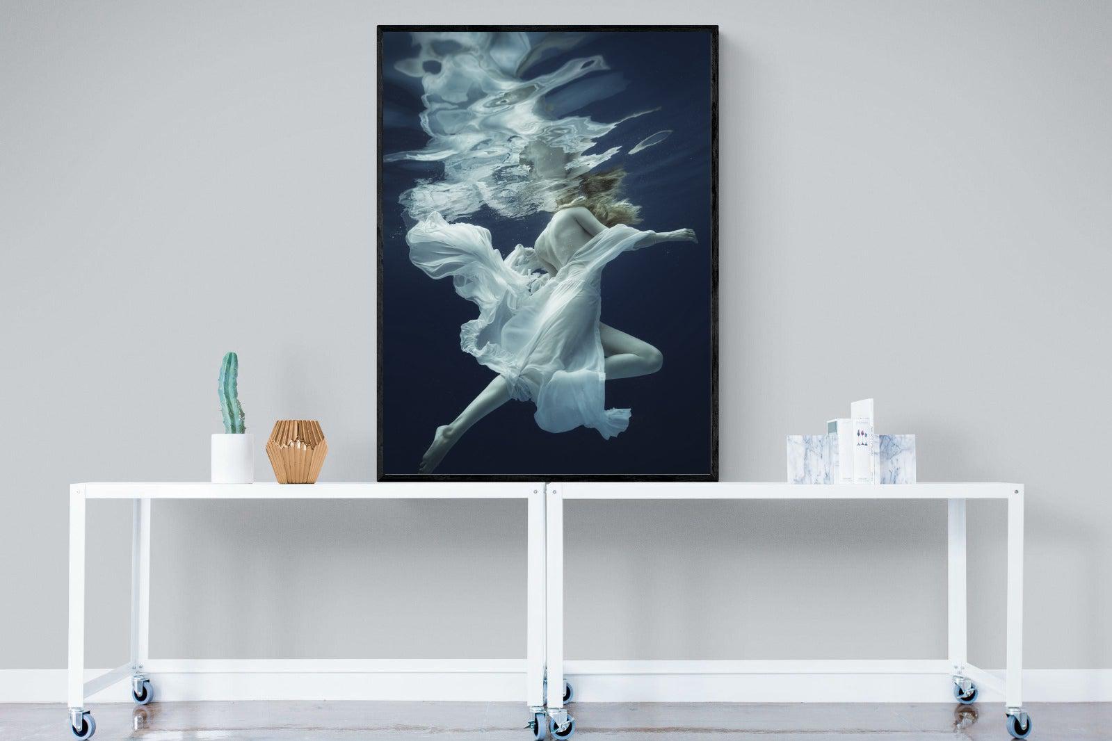 Water & Air-Wall_Art-90 x 120cm-Mounted Canvas-Black-Pixalot