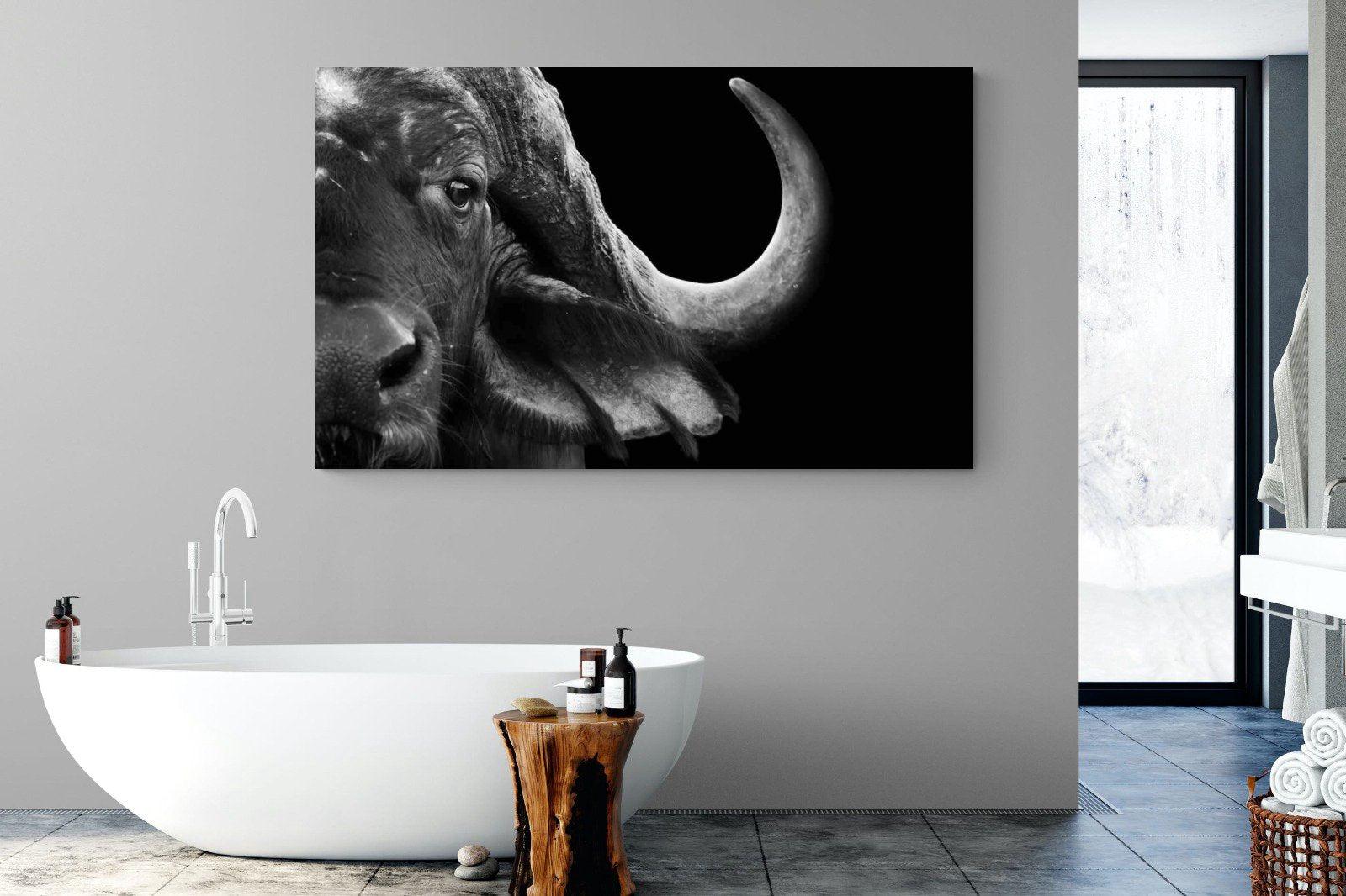 Water Buffalo-Wall_Art-180 x 110cm-Mounted Canvas-No Frame-Pixalot