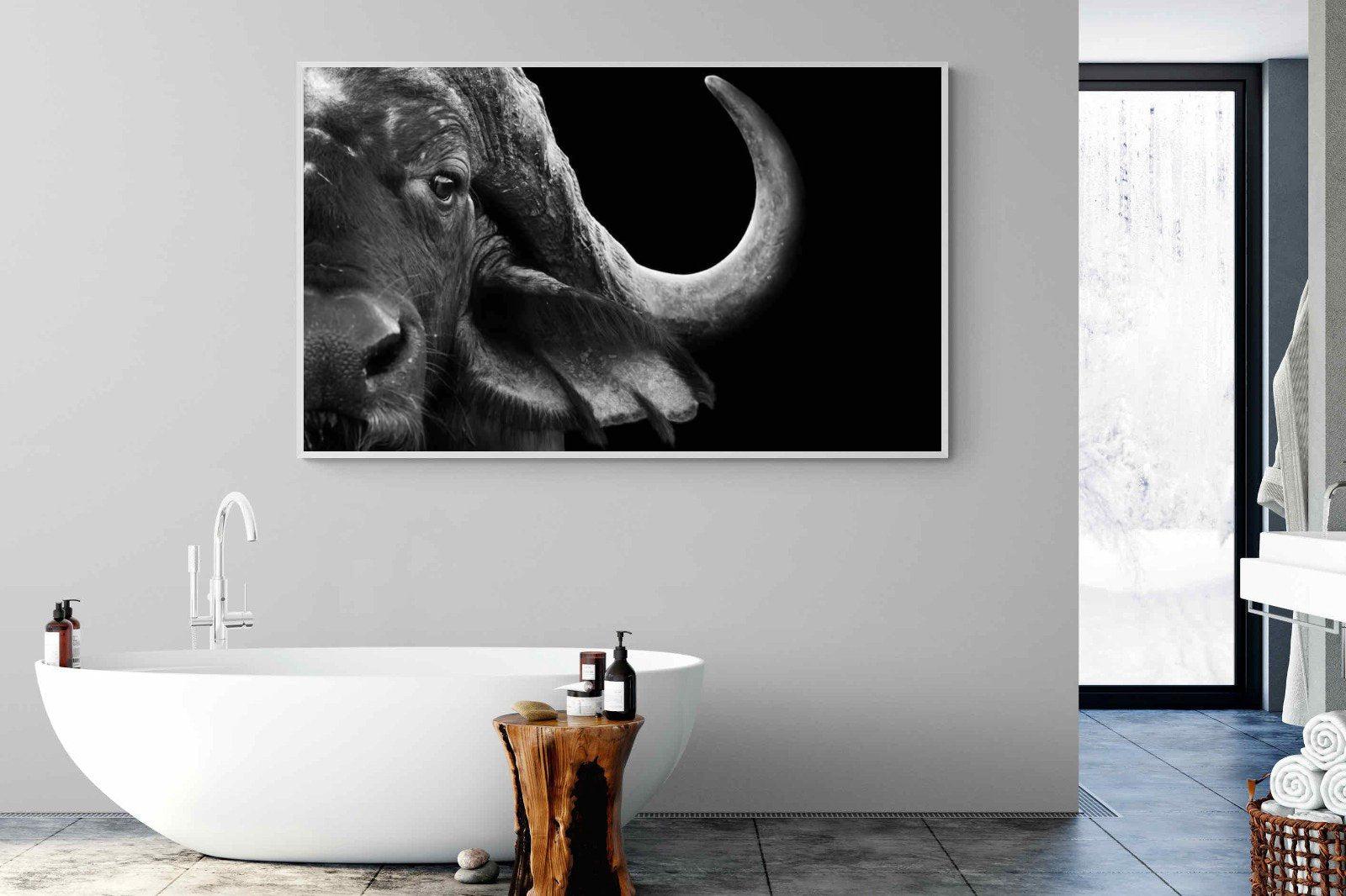 Water Buffalo-Wall_Art-180 x 110cm-Mounted Canvas-White-Pixalot