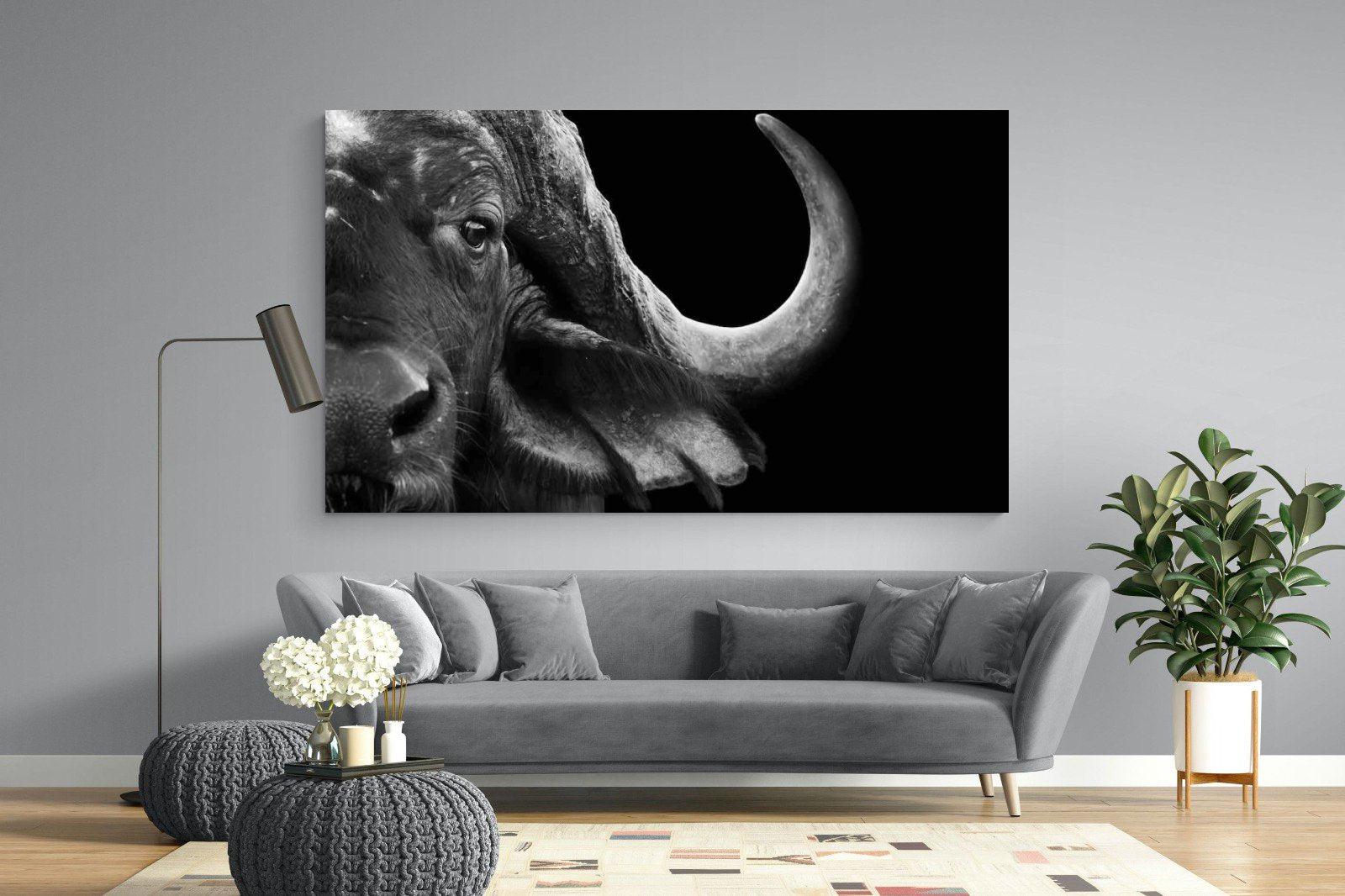 Water Buffalo-Wall_Art-220 x 130cm-Mounted Canvas-No Frame-Pixalot