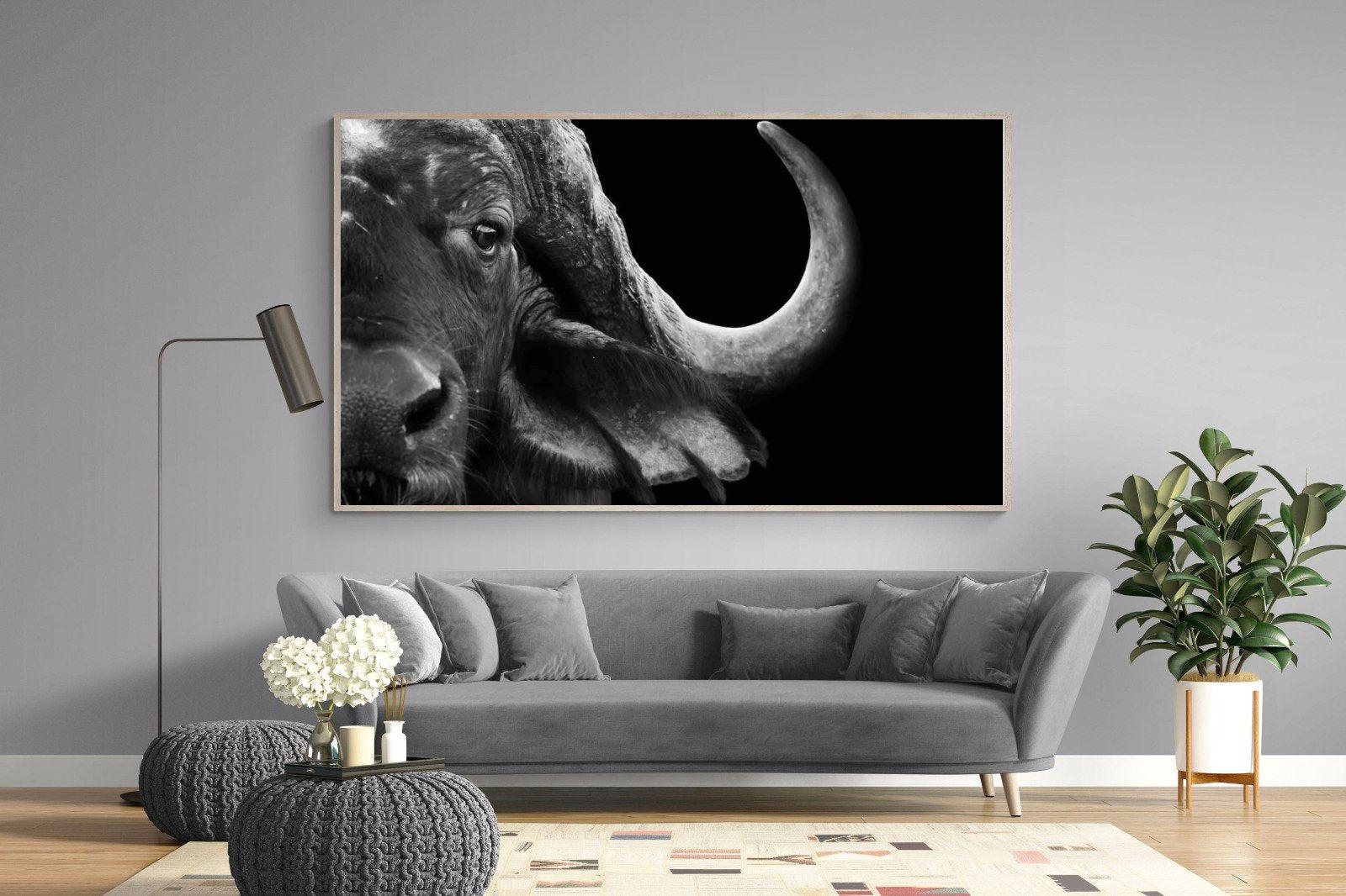 Water Buffalo-Wall_Art-220 x 130cm-Mounted Canvas-Wood-Pixalot