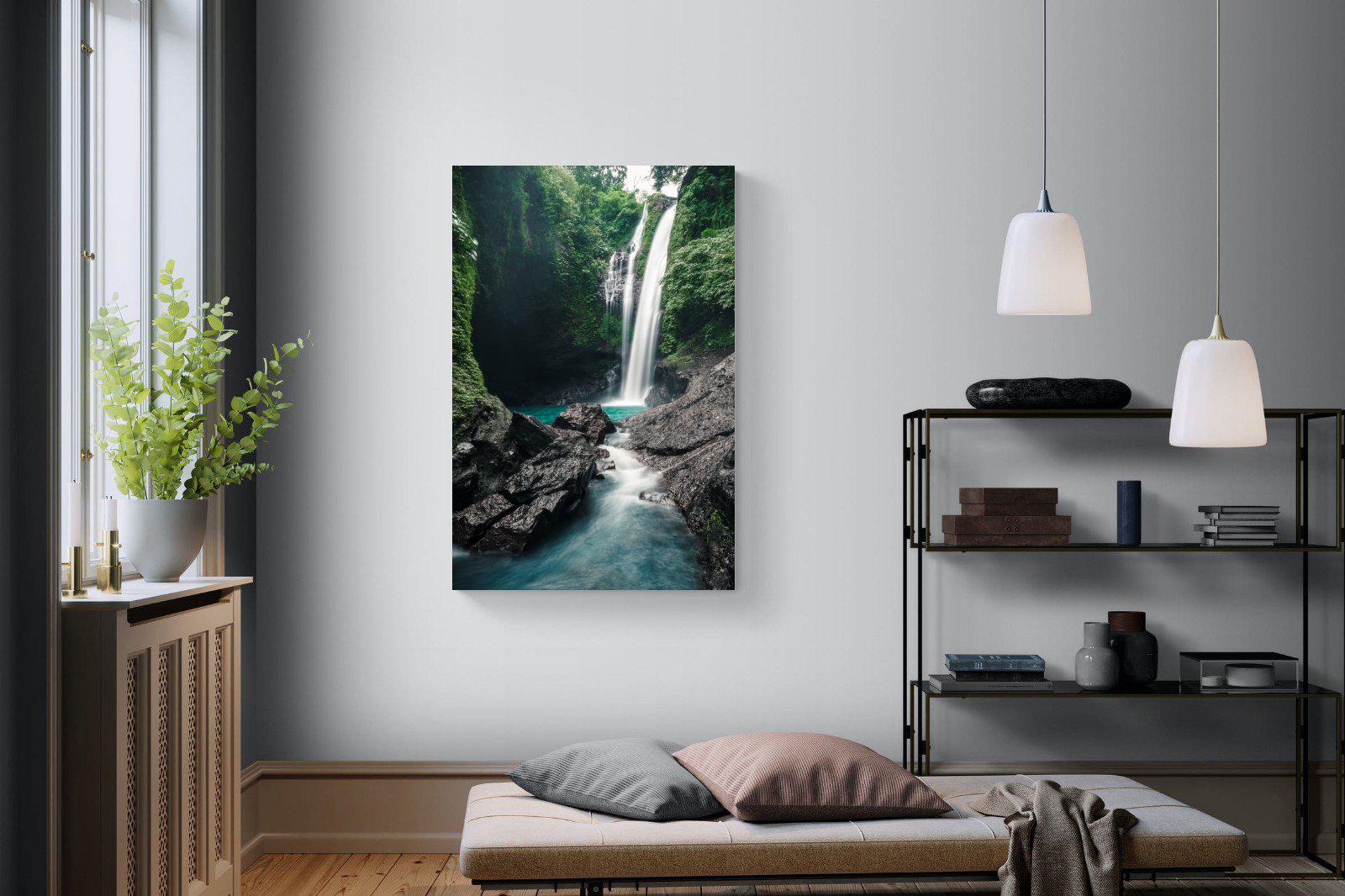 Waterfall-Wall_Art-100 x 150cm-Mounted Canvas-No Frame-Pixalot