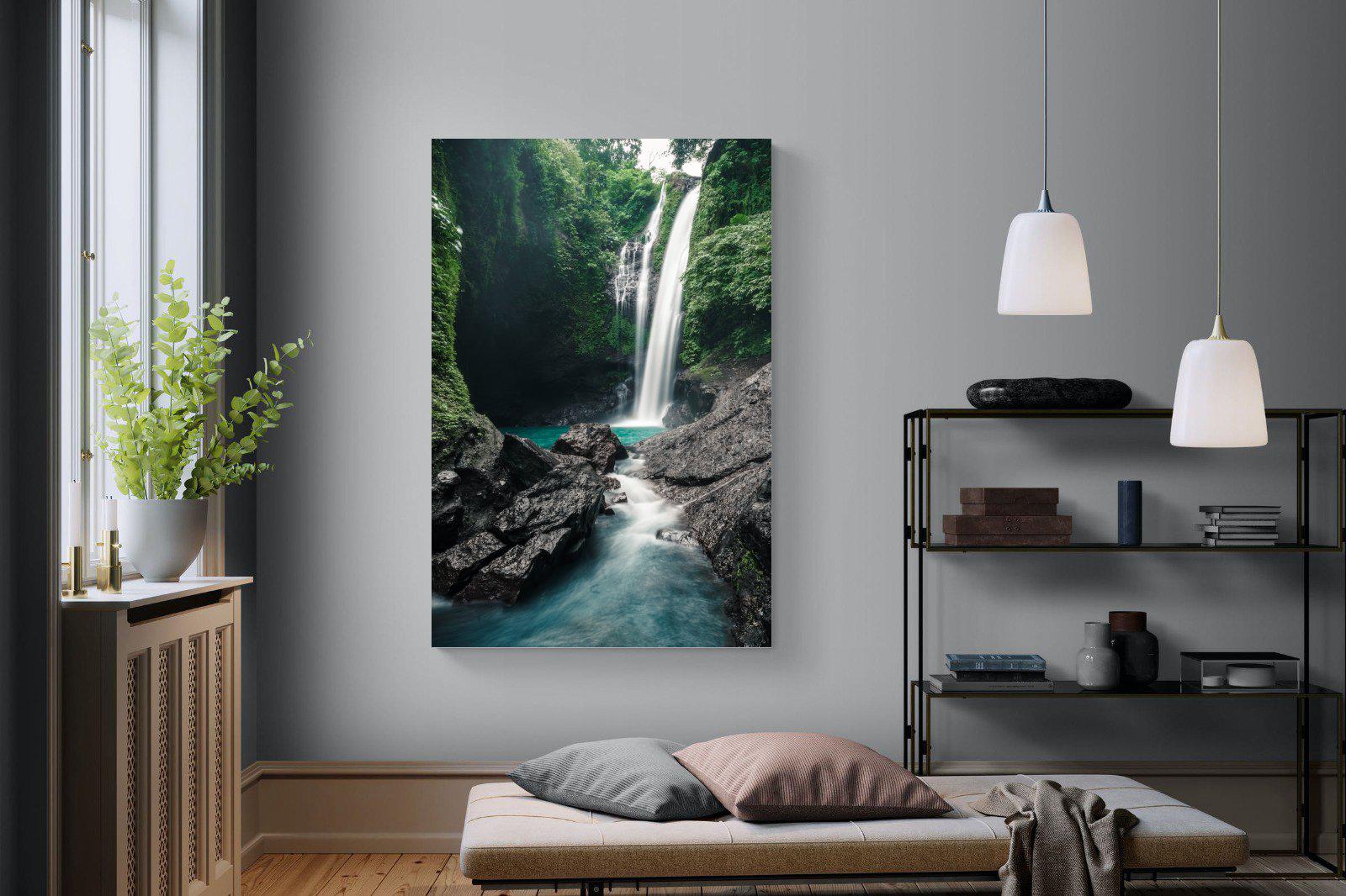 Waterfall-Wall_Art-120 x 180cm-Mounted Canvas-No Frame-Pixalot