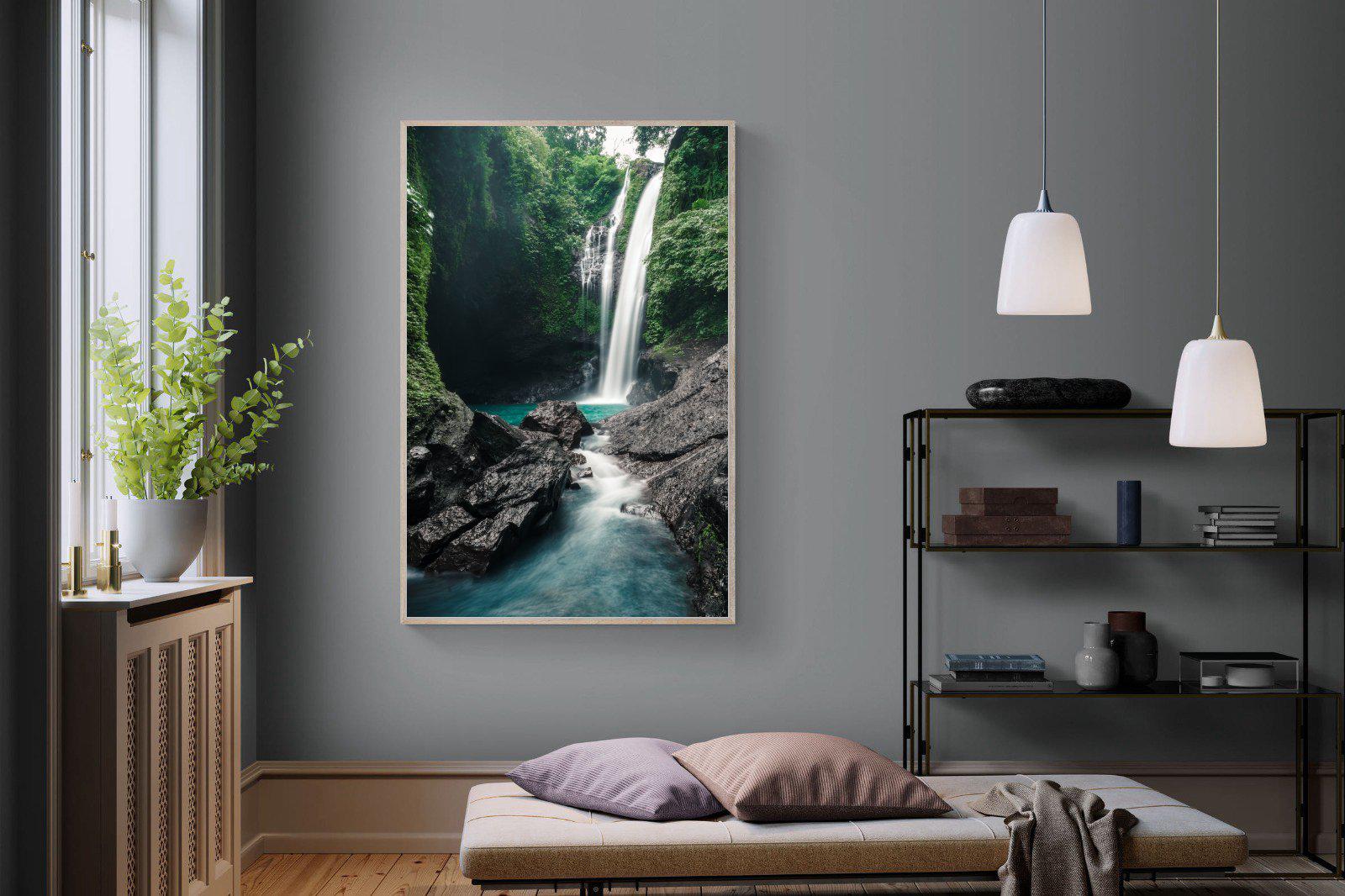 Waterfall-Wall_Art-120 x 180cm-Mounted Canvas-Wood-Pixalot