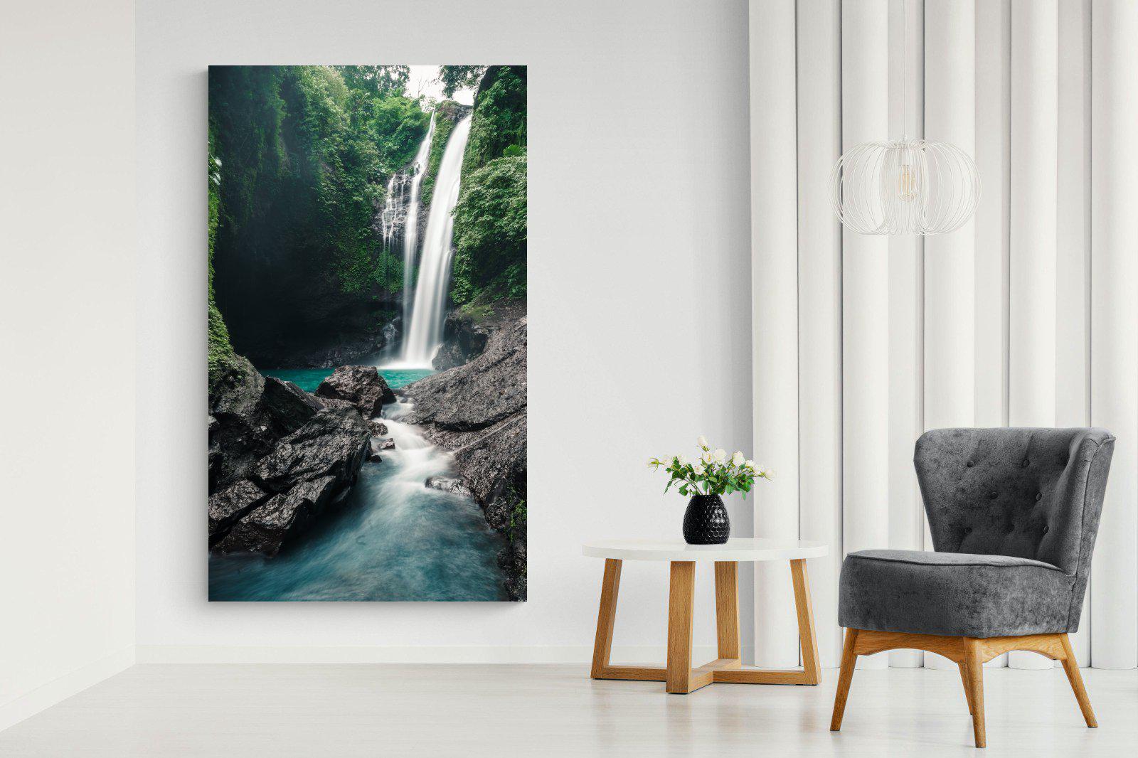 Waterfall-Wall_Art-130 x 220cm-Mounted Canvas-No Frame-Pixalot