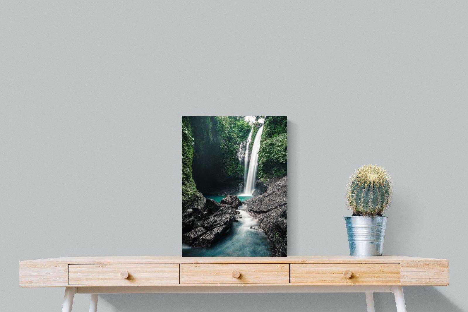 Waterfall-Wall_Art-45 x 60cm-Mounted Canvas-No Frame-Pixalot